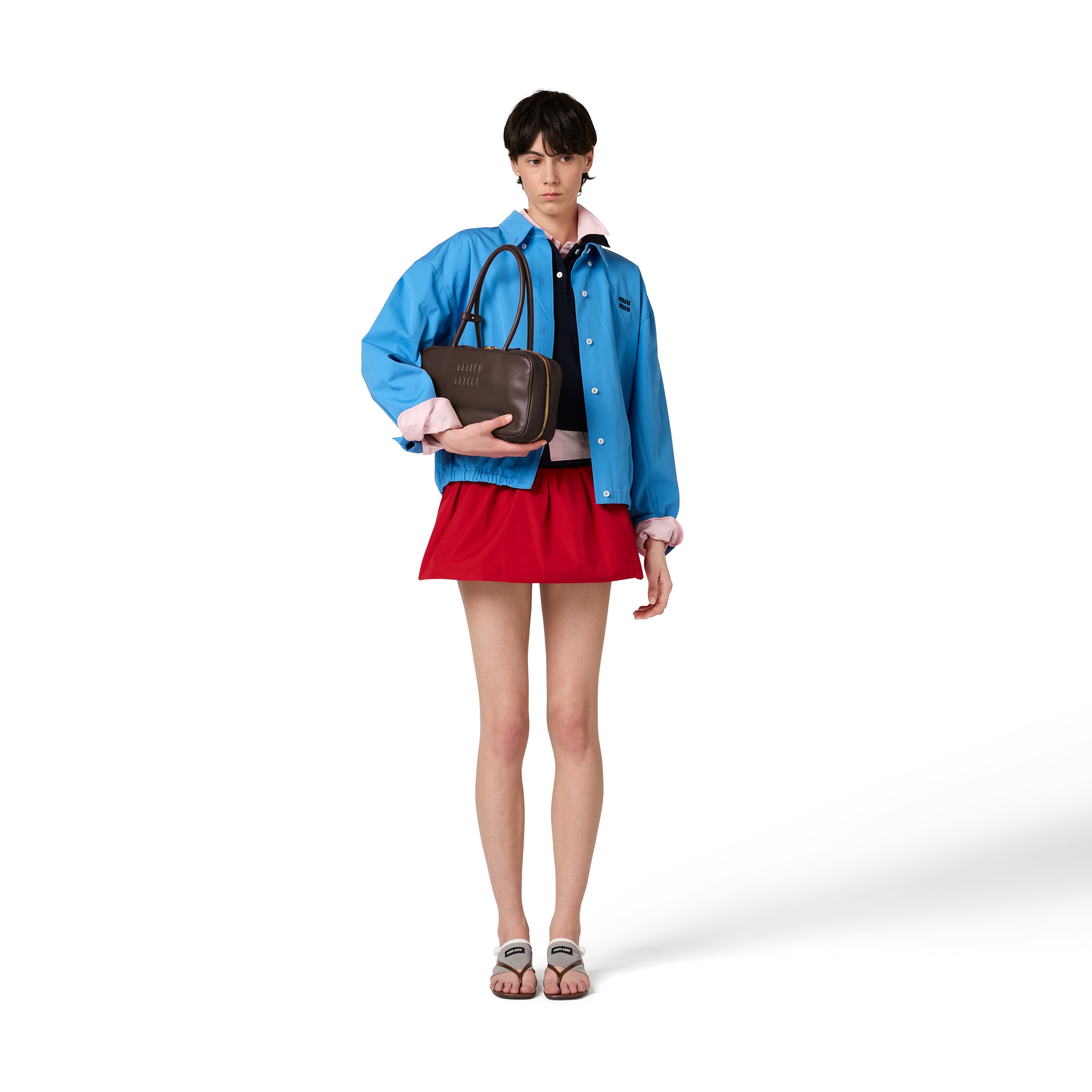 Miu Miu Bomber Jacket In Blue