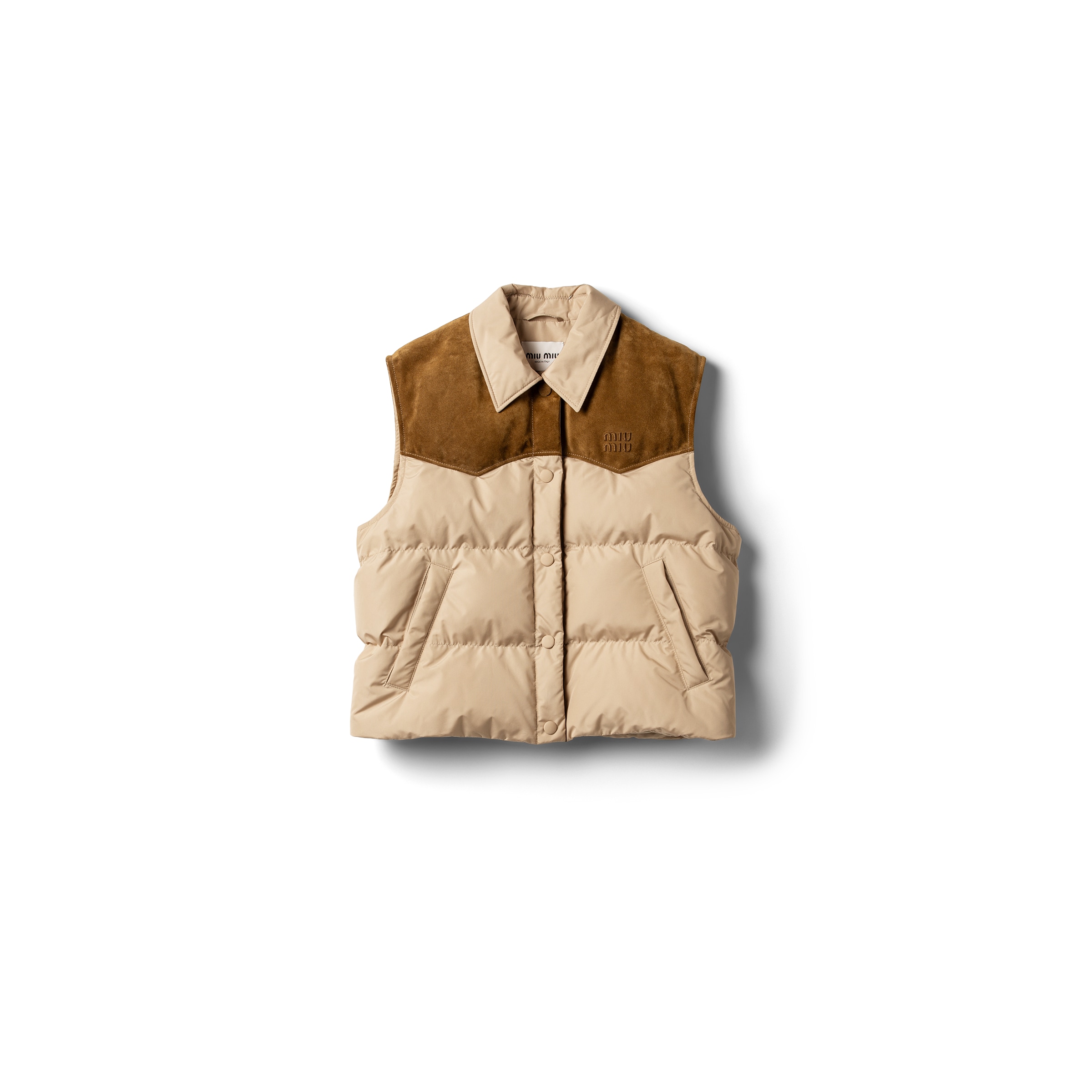 Miu Miu Quilts In Neutral