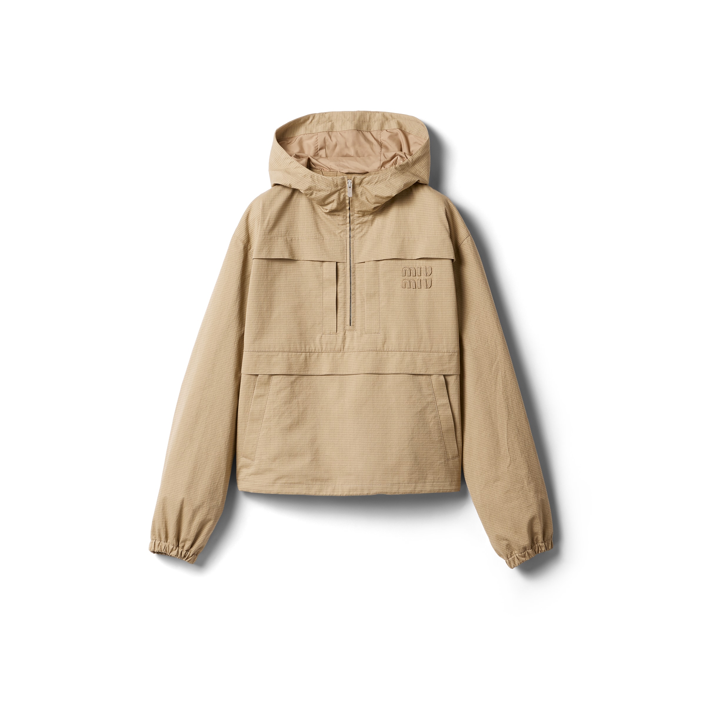 Miu Miu Blouson En Ripstop, Femme, Corde, Taille 42