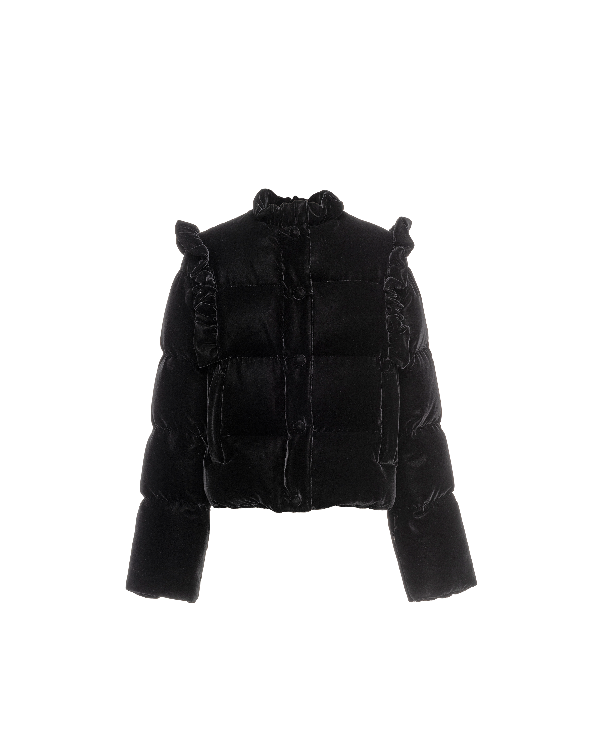 velvet puffer vest