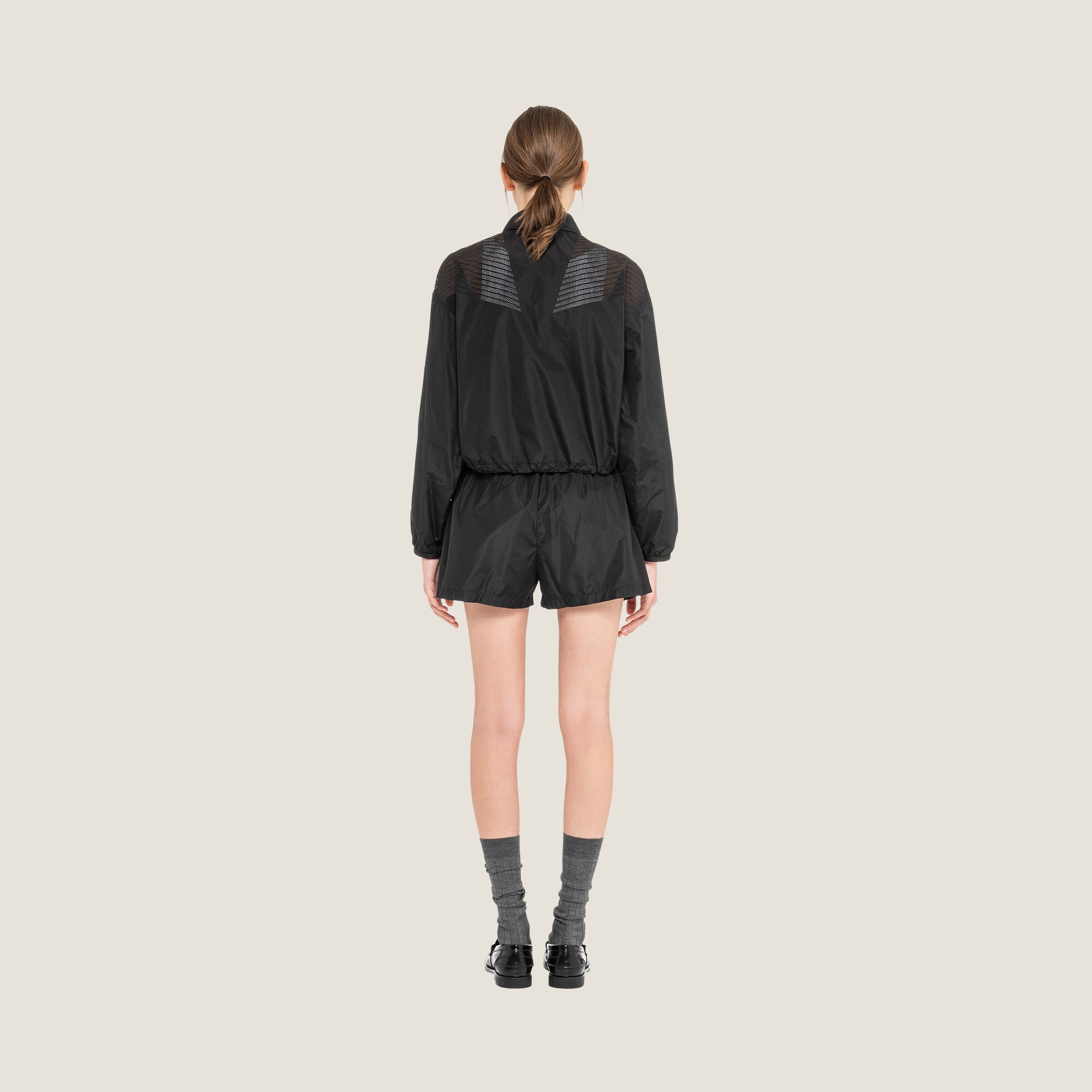 MIUMIU 26S LONG SLEEVE HOODED WINDBREAKER 891