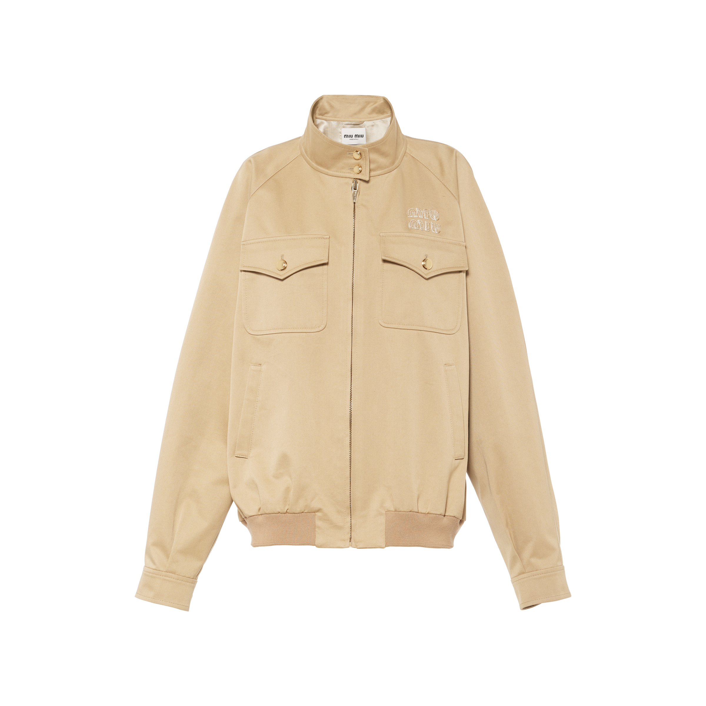 Miu Miu Chino Blouson Jacket In Cord