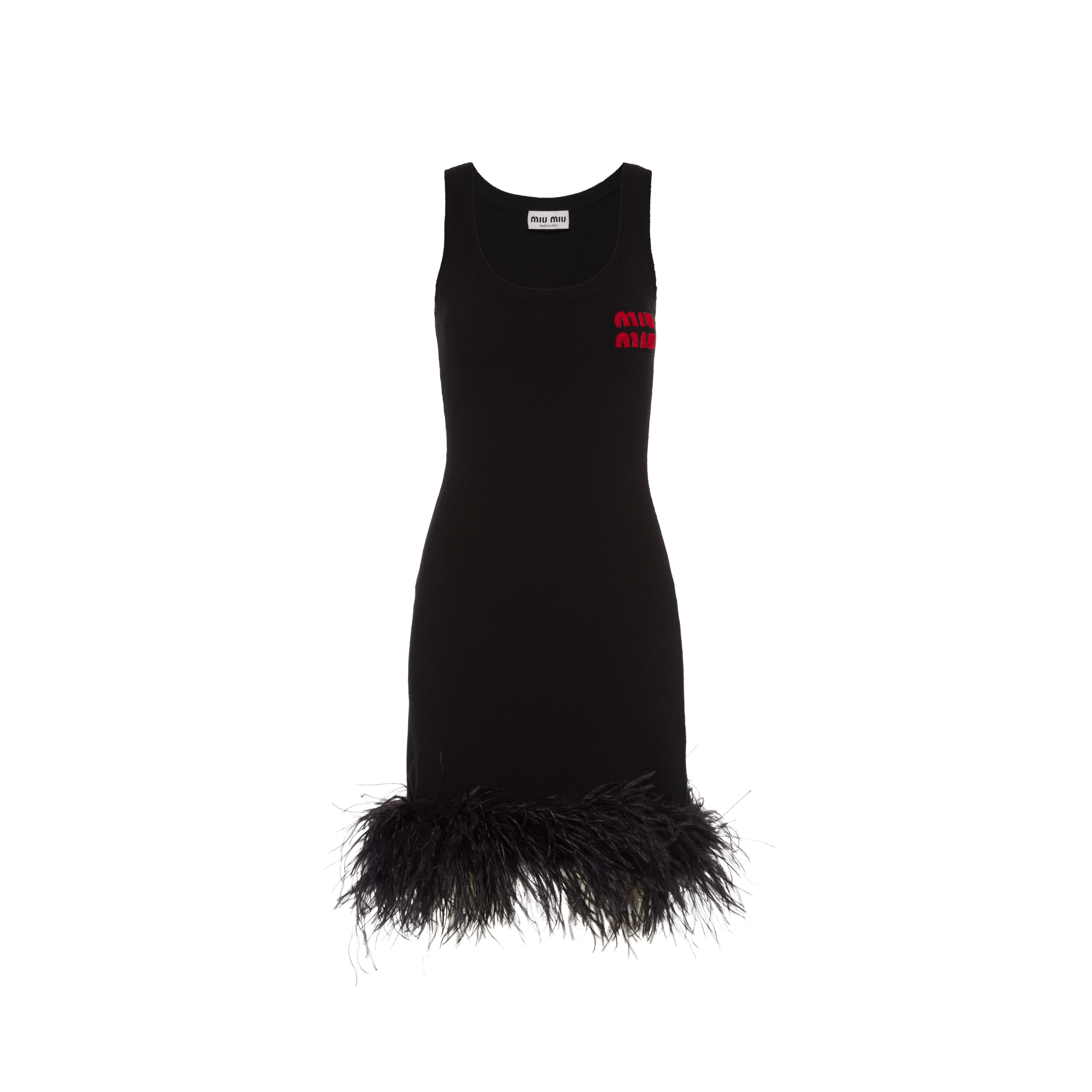 Miu miu feather dress top