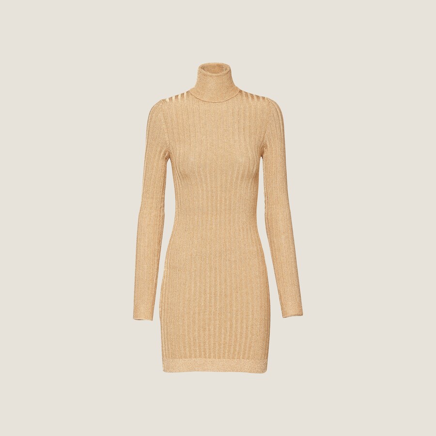 MIUMIU SLEEVELESS DRESS WITH COLLAR 274939