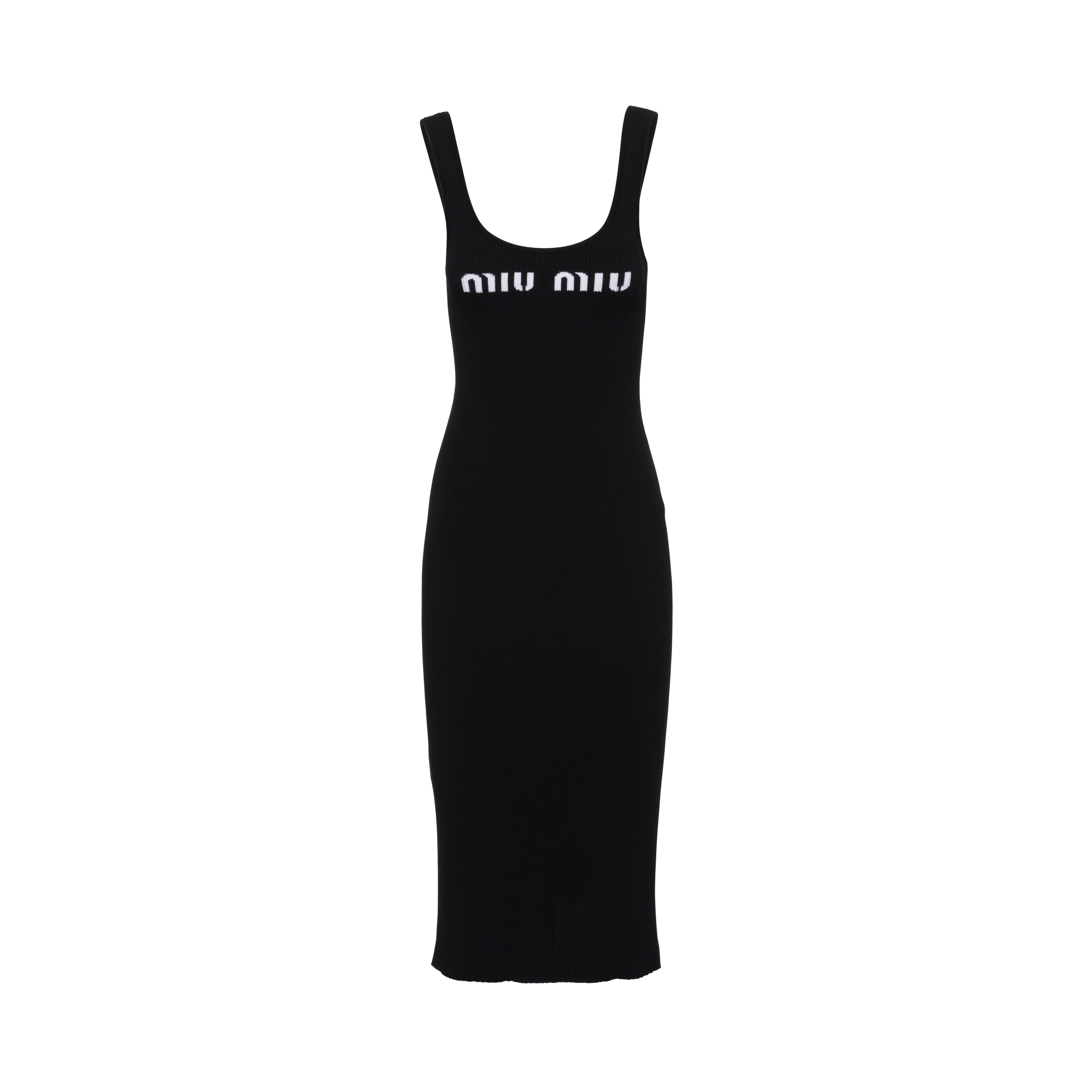 Miu Miu Viscose Dress In Black