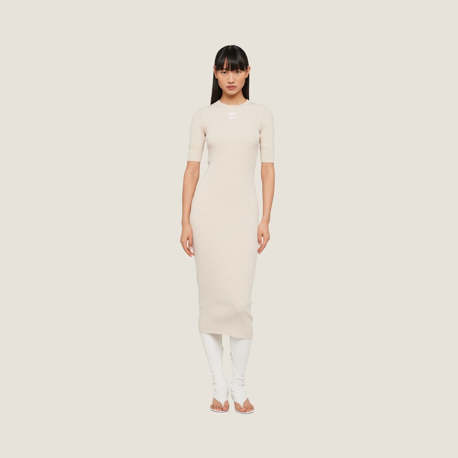 MIUMIU SLEEVELESS DRESS WITH COLLAR 274940