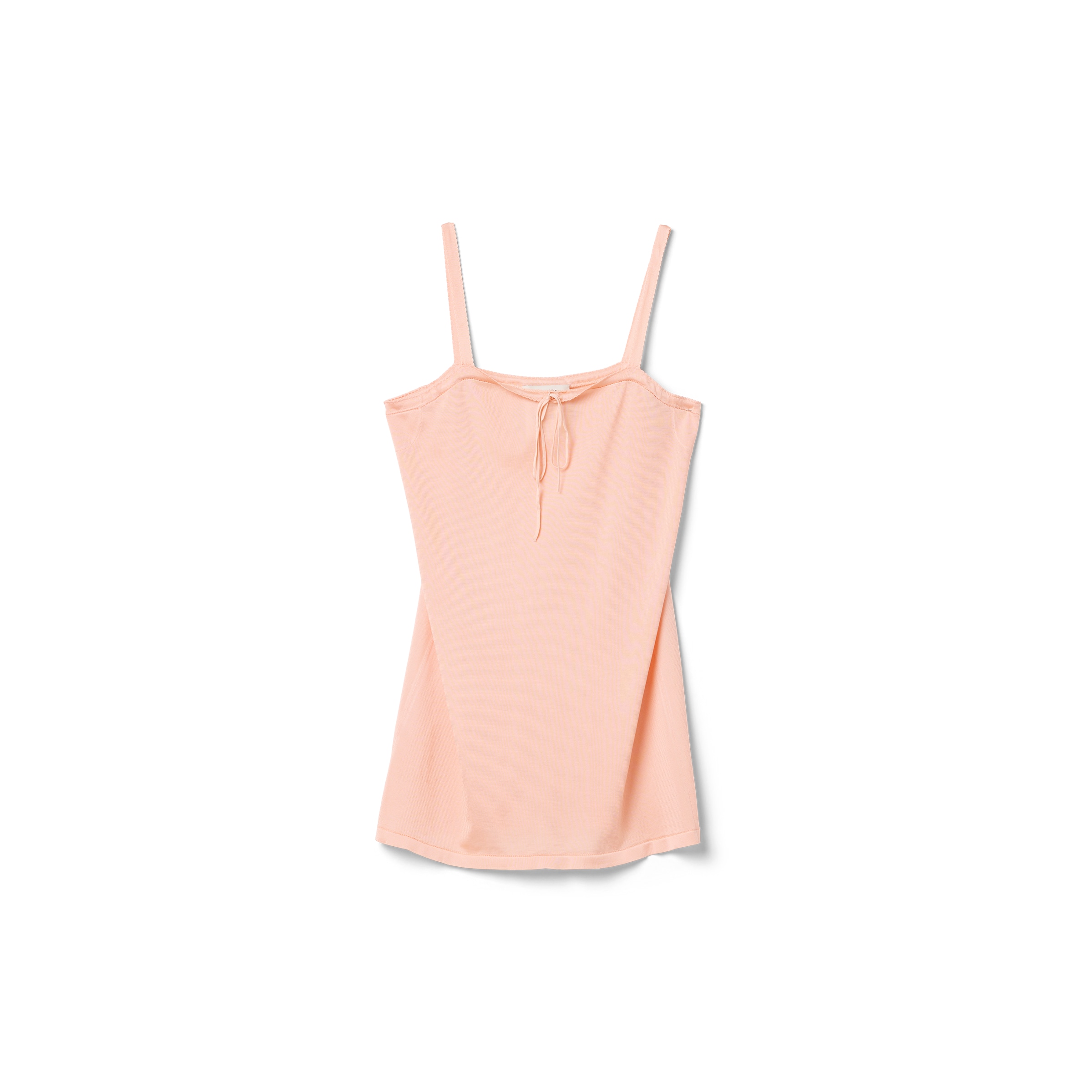 Miu Miu Silk Mini-dress In Peach