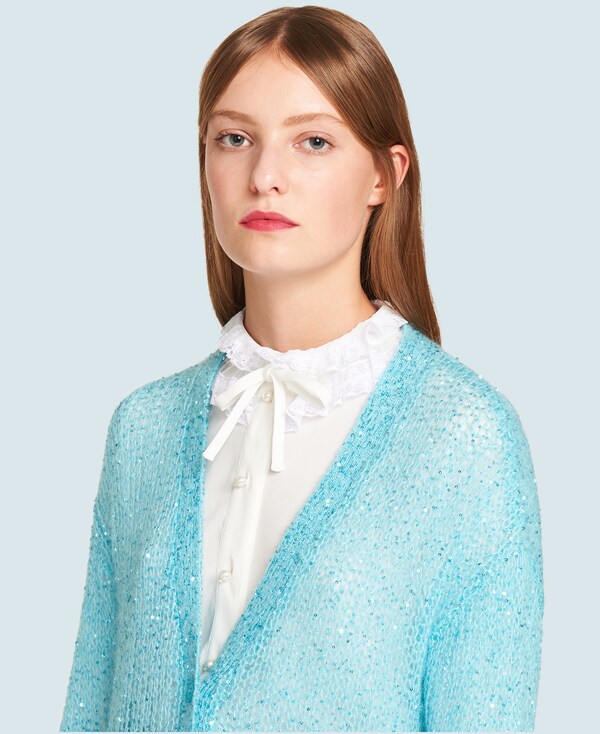 mohair cardigan