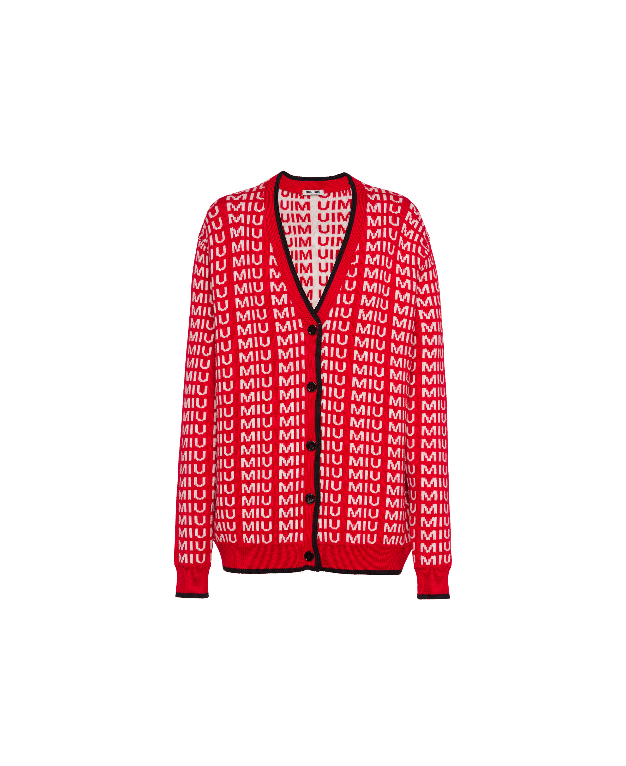 Wool Cardigan Miu Miu Mmf198 1v8x F0011
