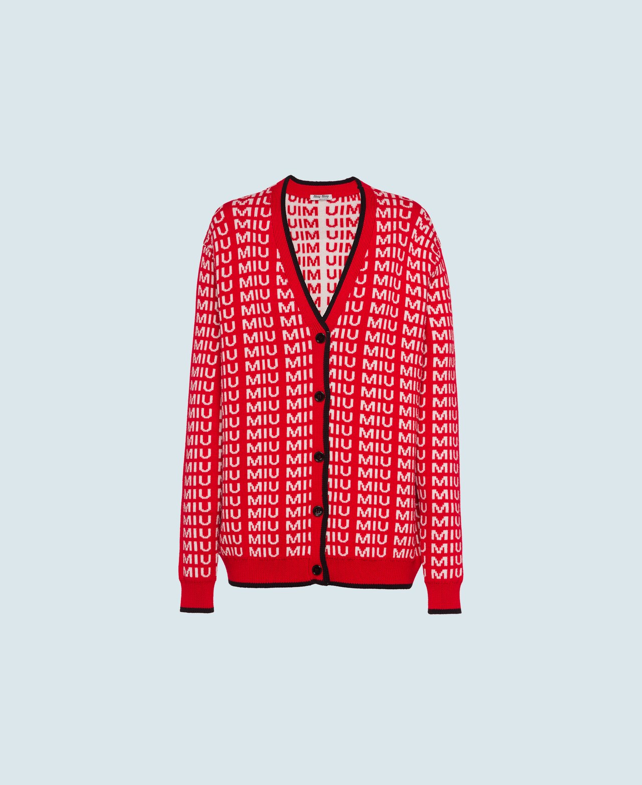 Wool Cardigan Miu Miu Mmf198 1v8x F0011