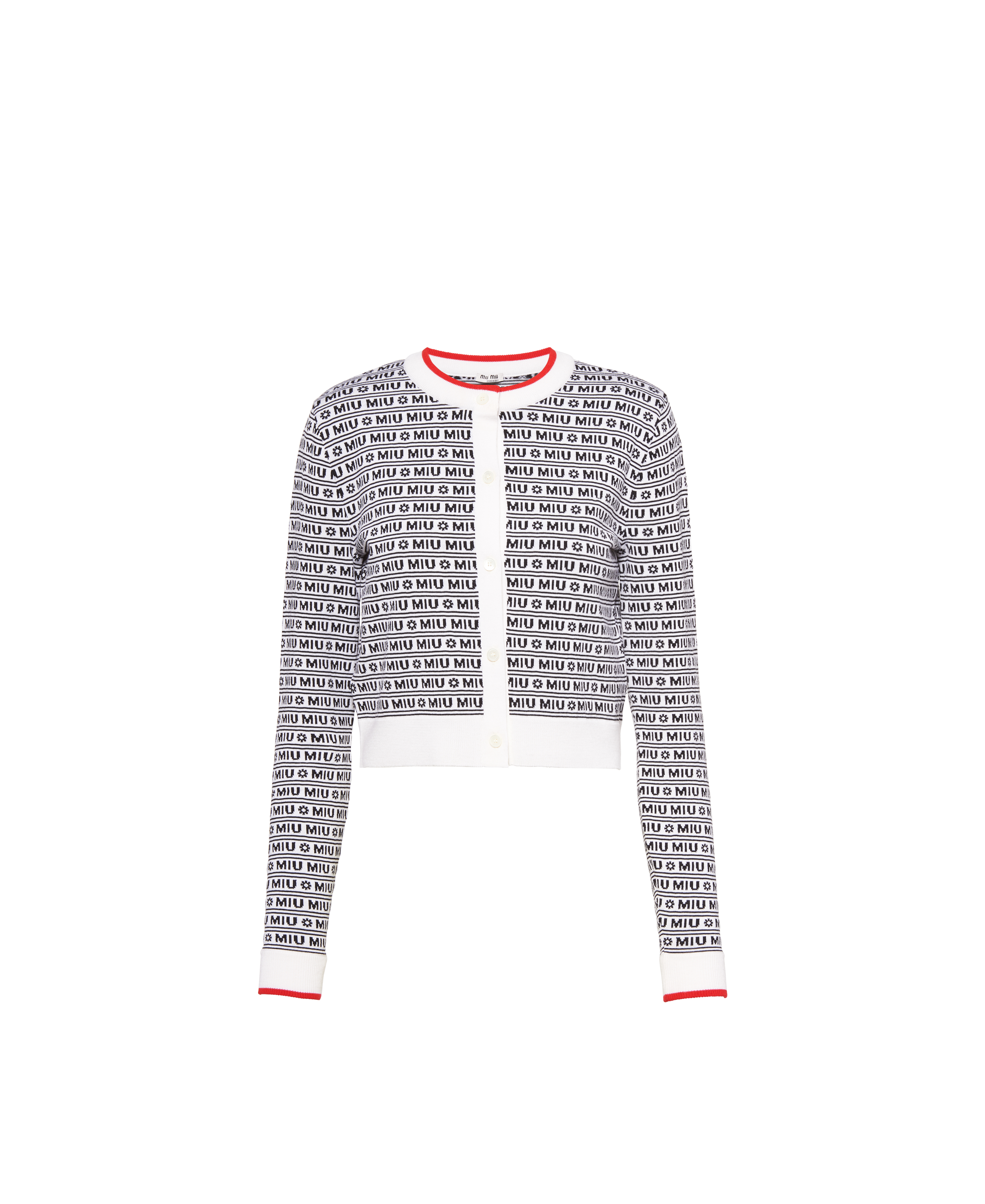 Wool Cardigan Miu Miu Mmf199 1t32 F0964