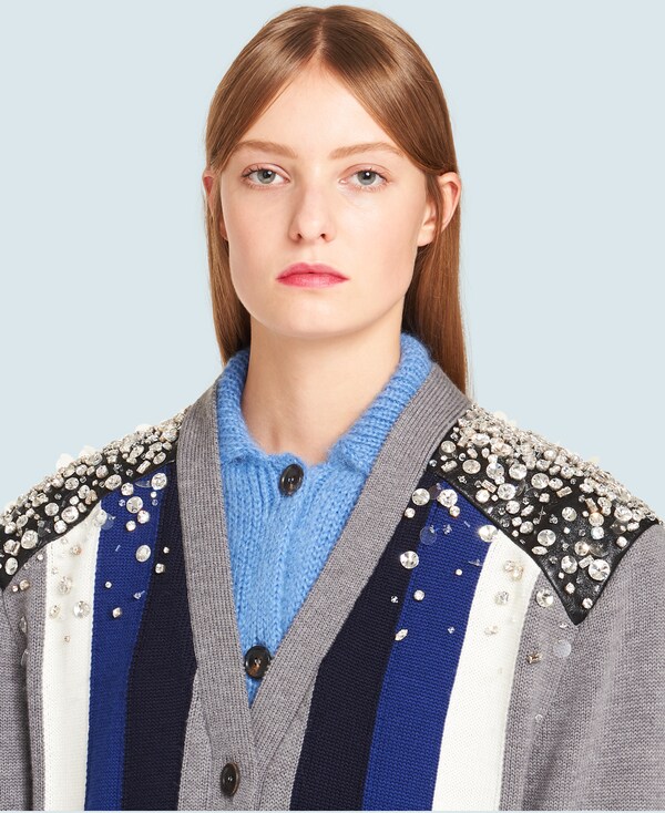 cardigan miu miu