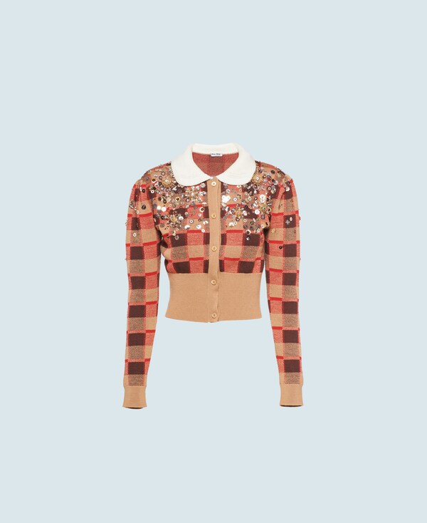 cardigan miu miu