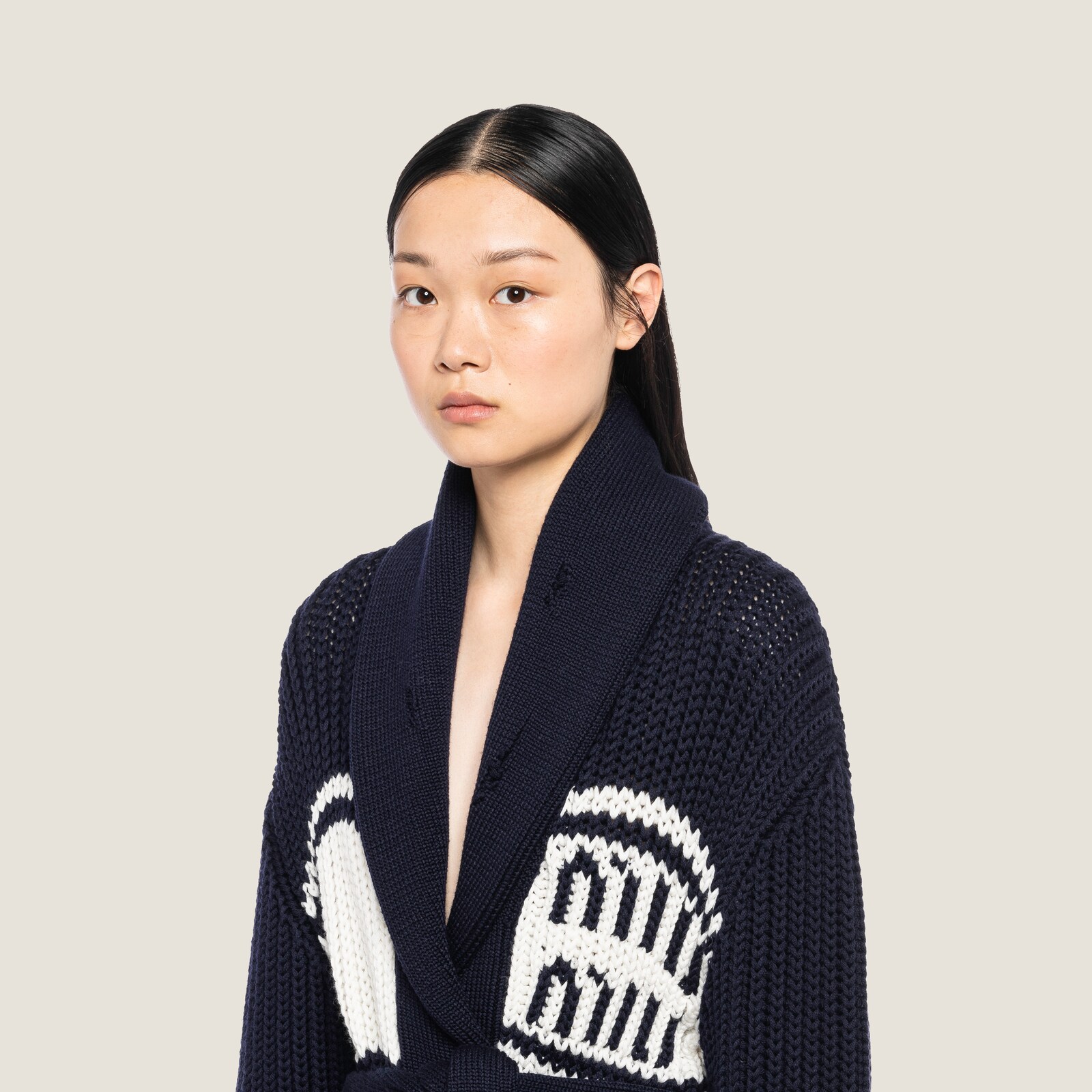 MIUMIU 26S V-NECK WOOL CARDIGAN 1015 main image 1