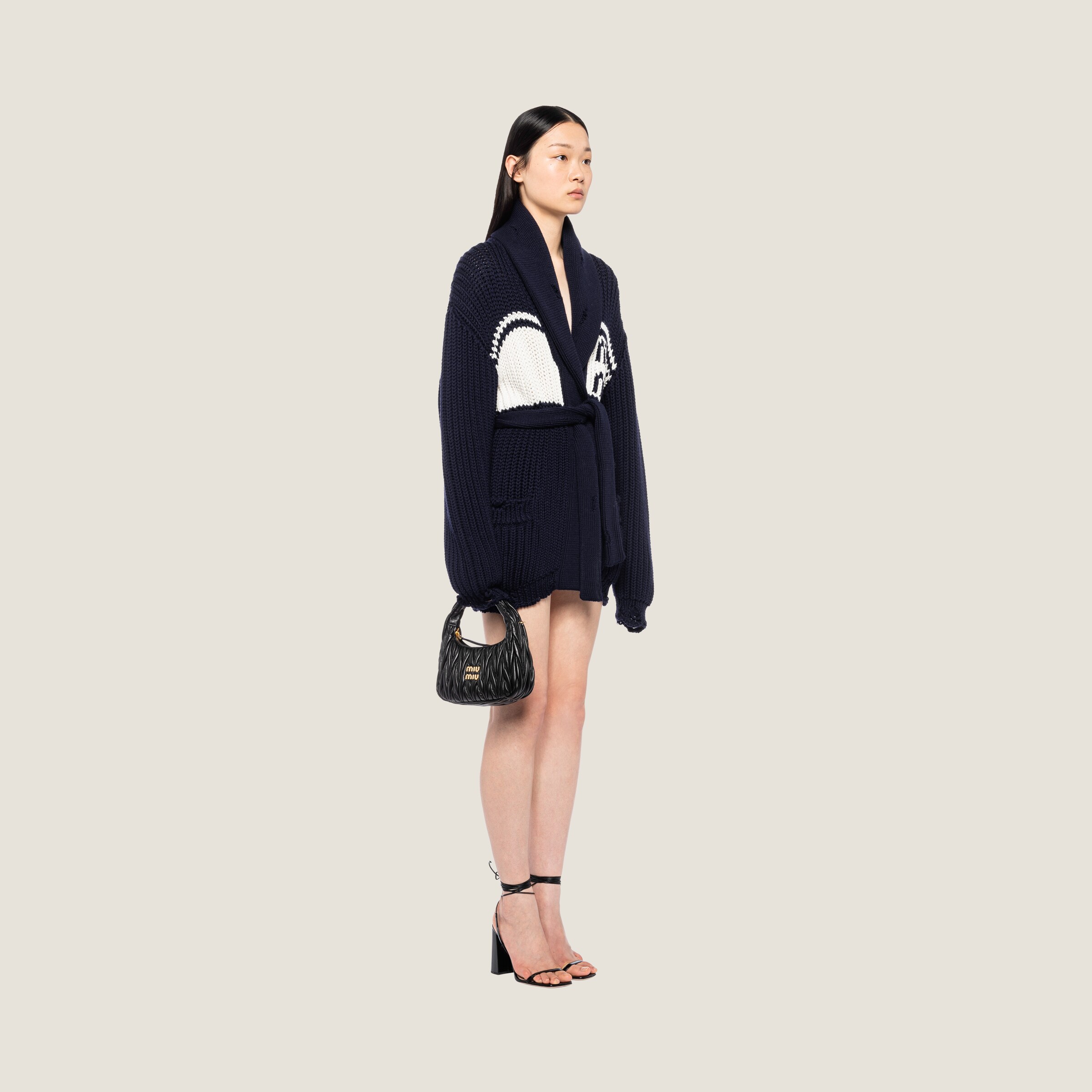 MIUMIU 26S V-NECK WOOL CARDIGAN 1015