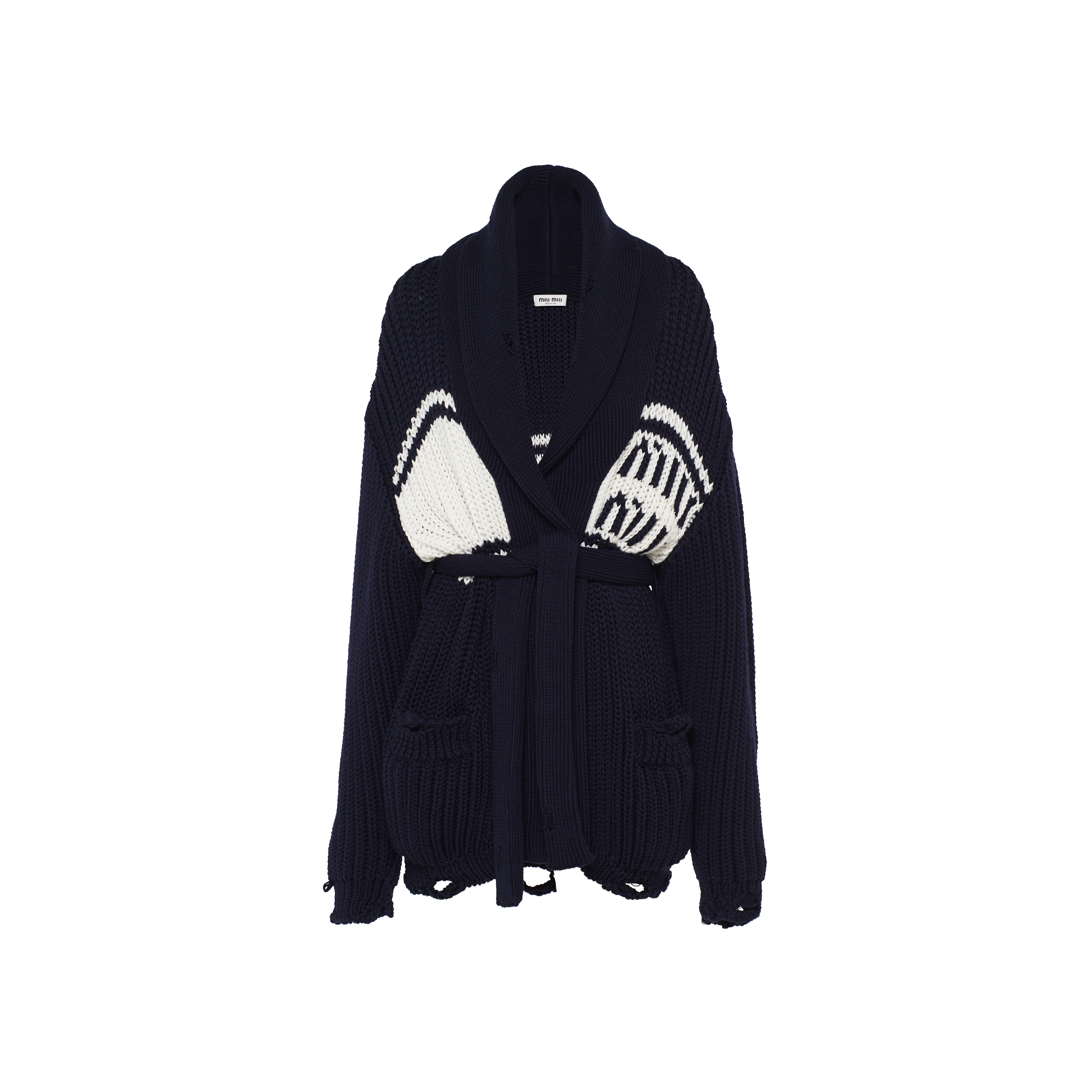 Miu miu wool cardigan discount