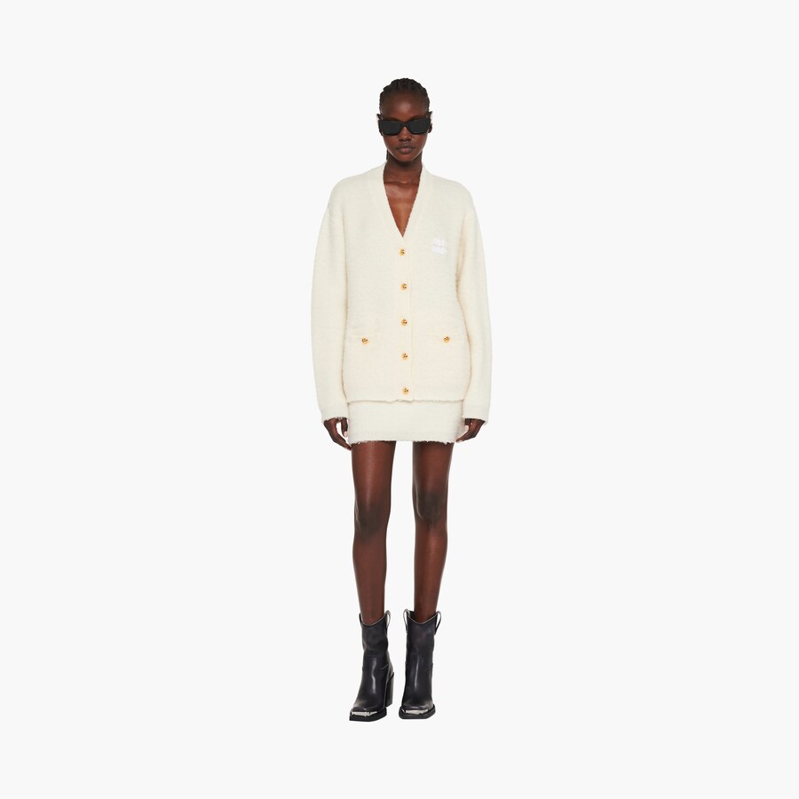 MIUMIU SHORT-SLEEVE TURTLENECK KNIT TOP STYLE 393 main image 0