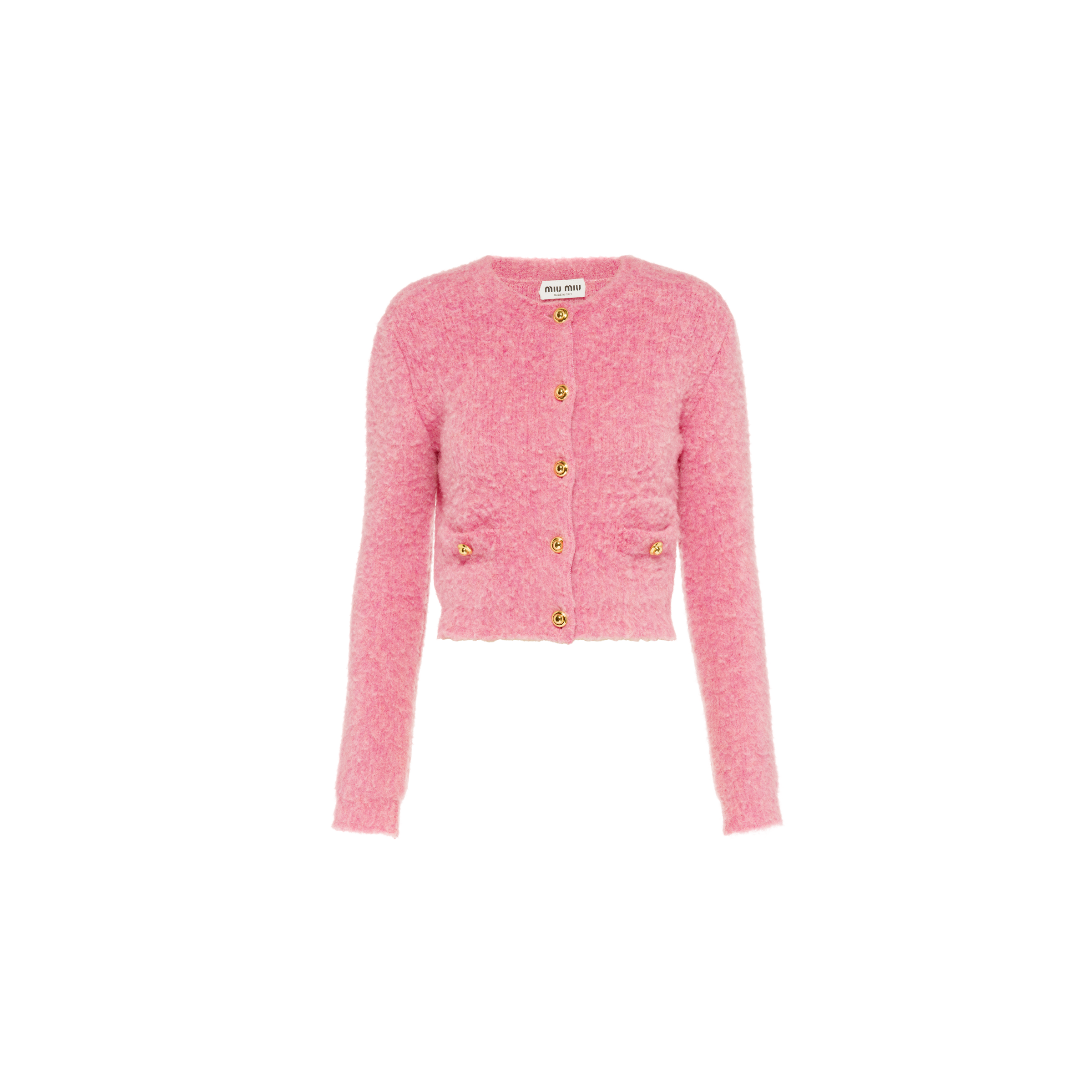 Miu miu hotsell pink cardigan