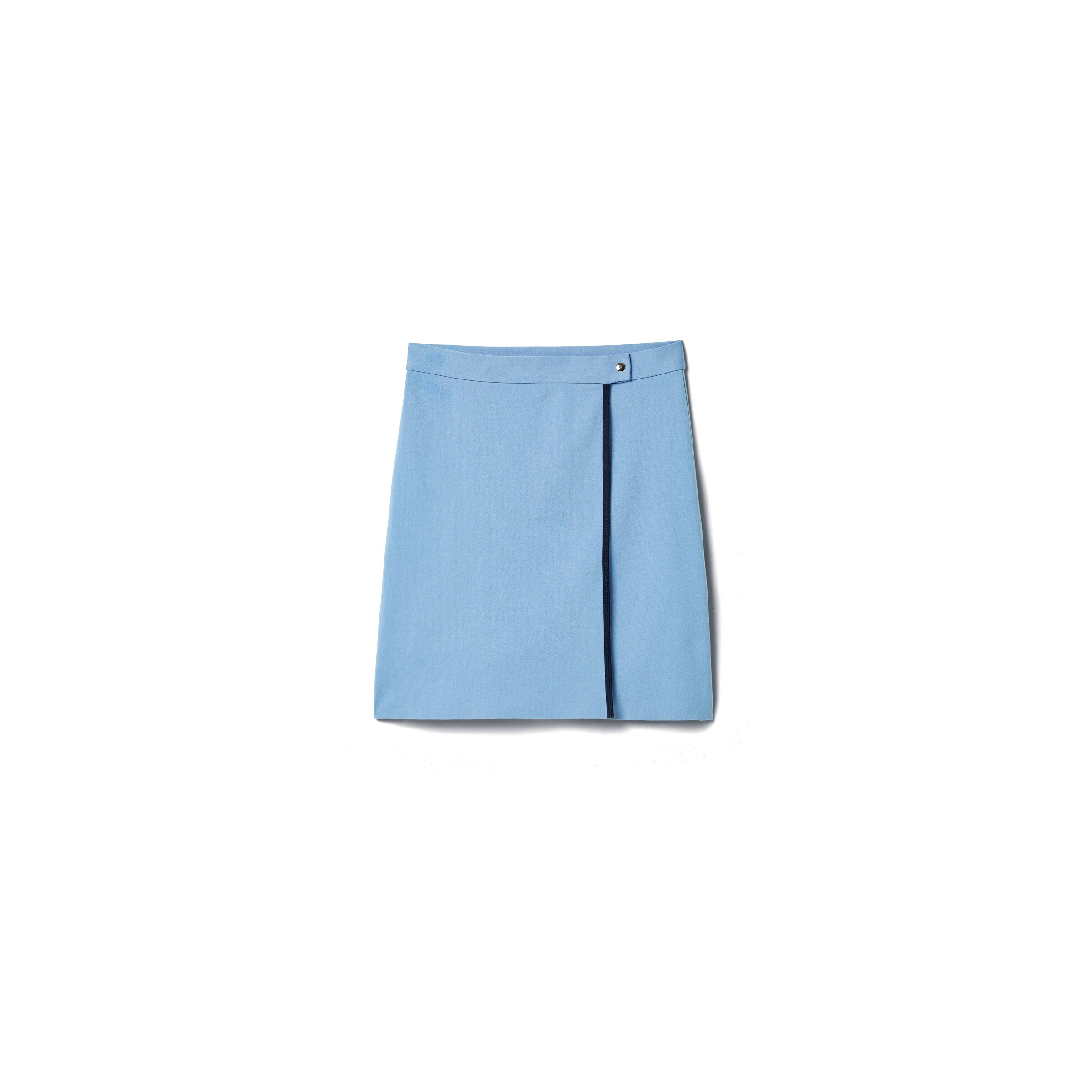 Miu Miu Jupe En Fil Technique, Femme, Bleu Clair/bleu, Taille 36