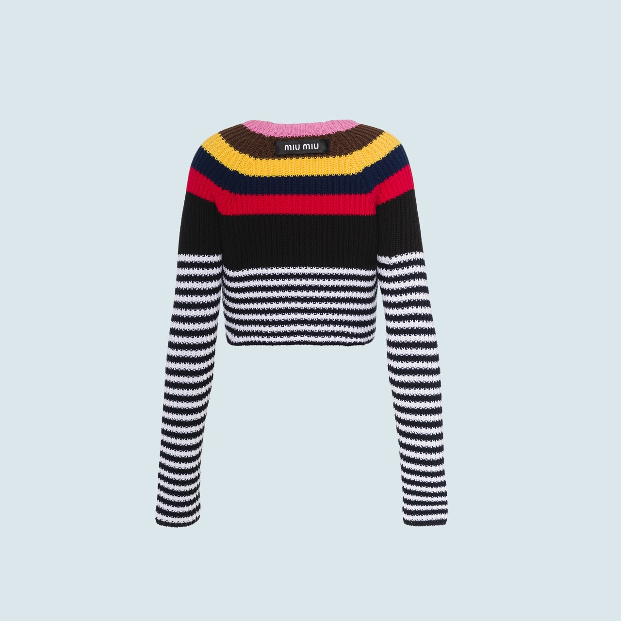 white cotton crew neck sweater