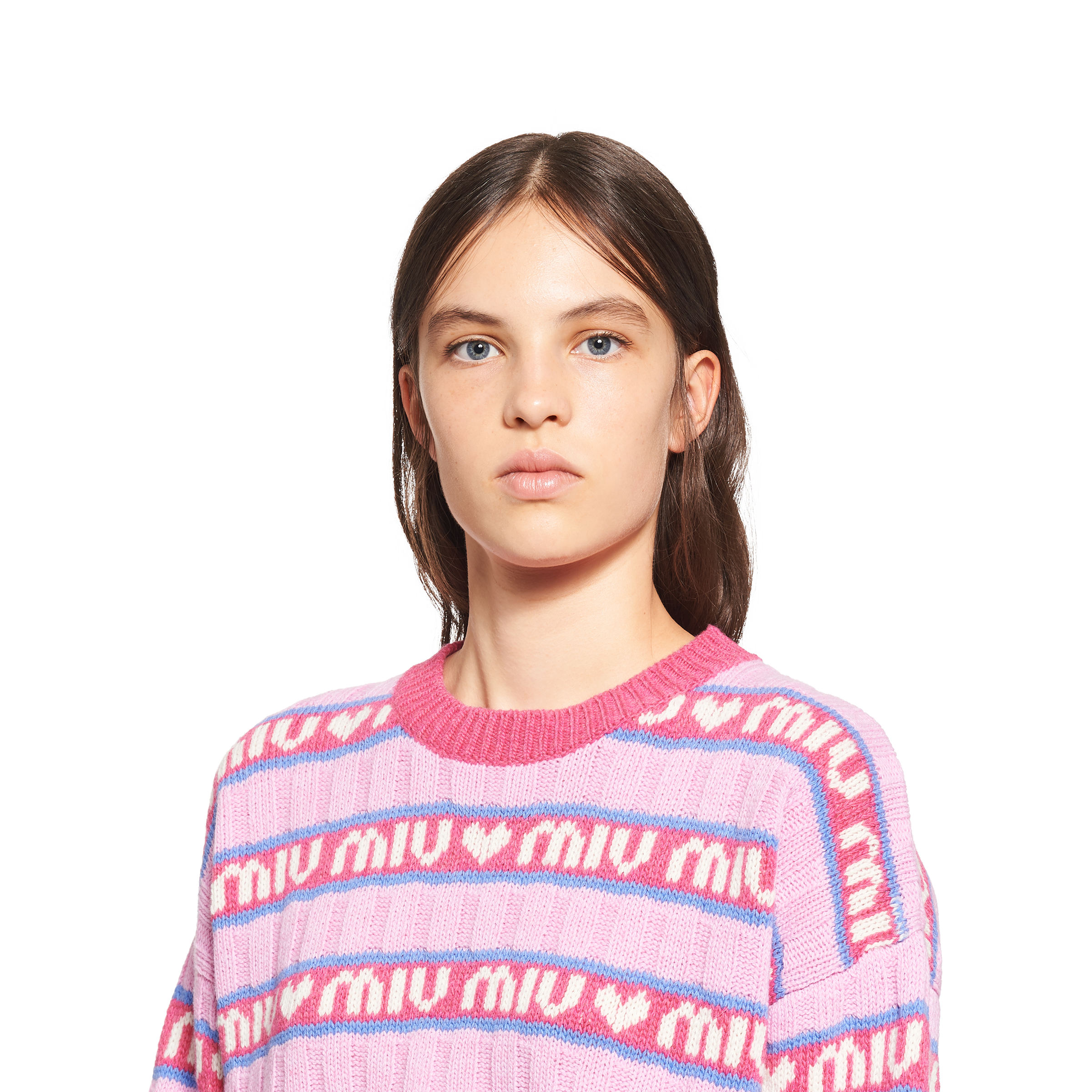 miu miu pink cardigan