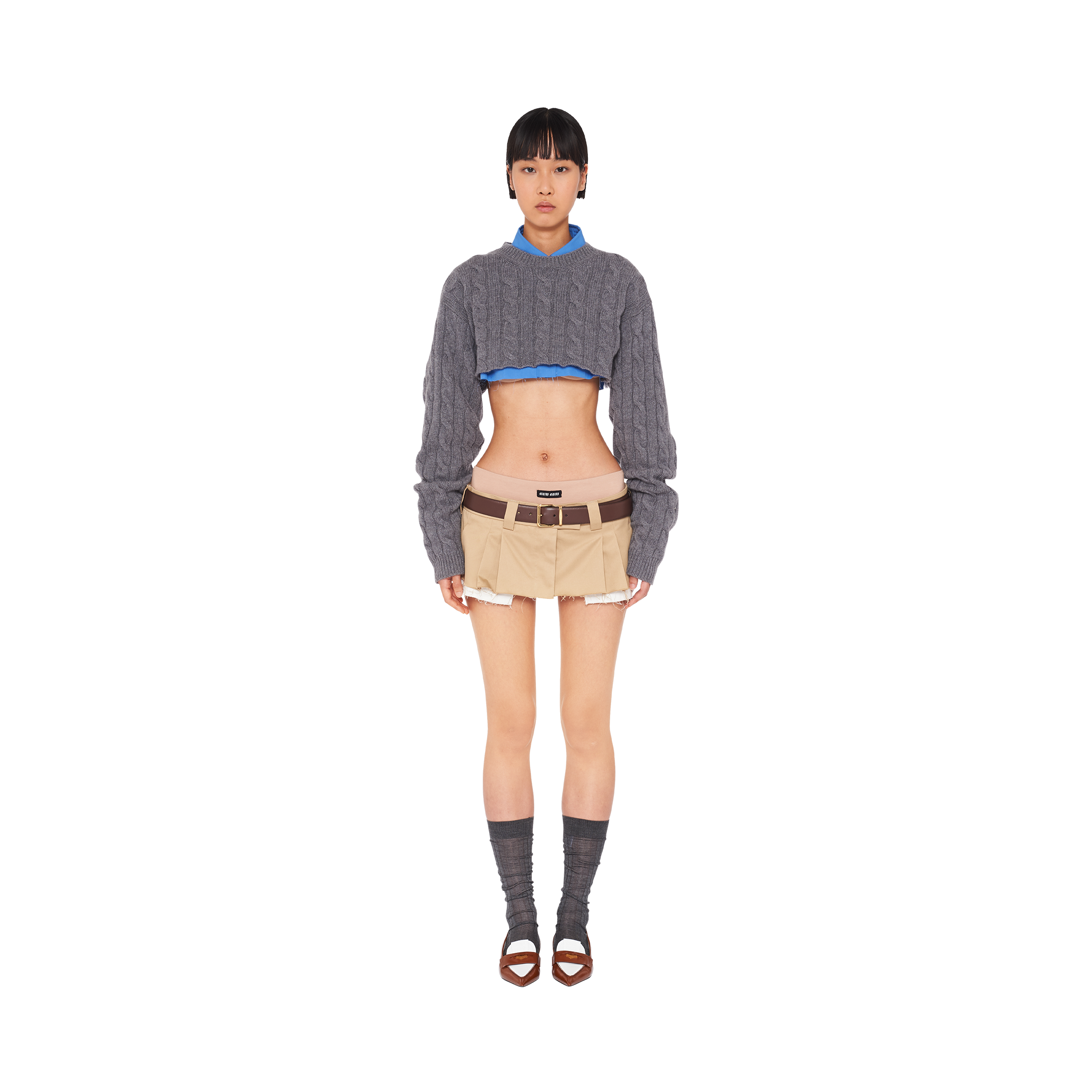 Miu miu cropped on sale sweater
