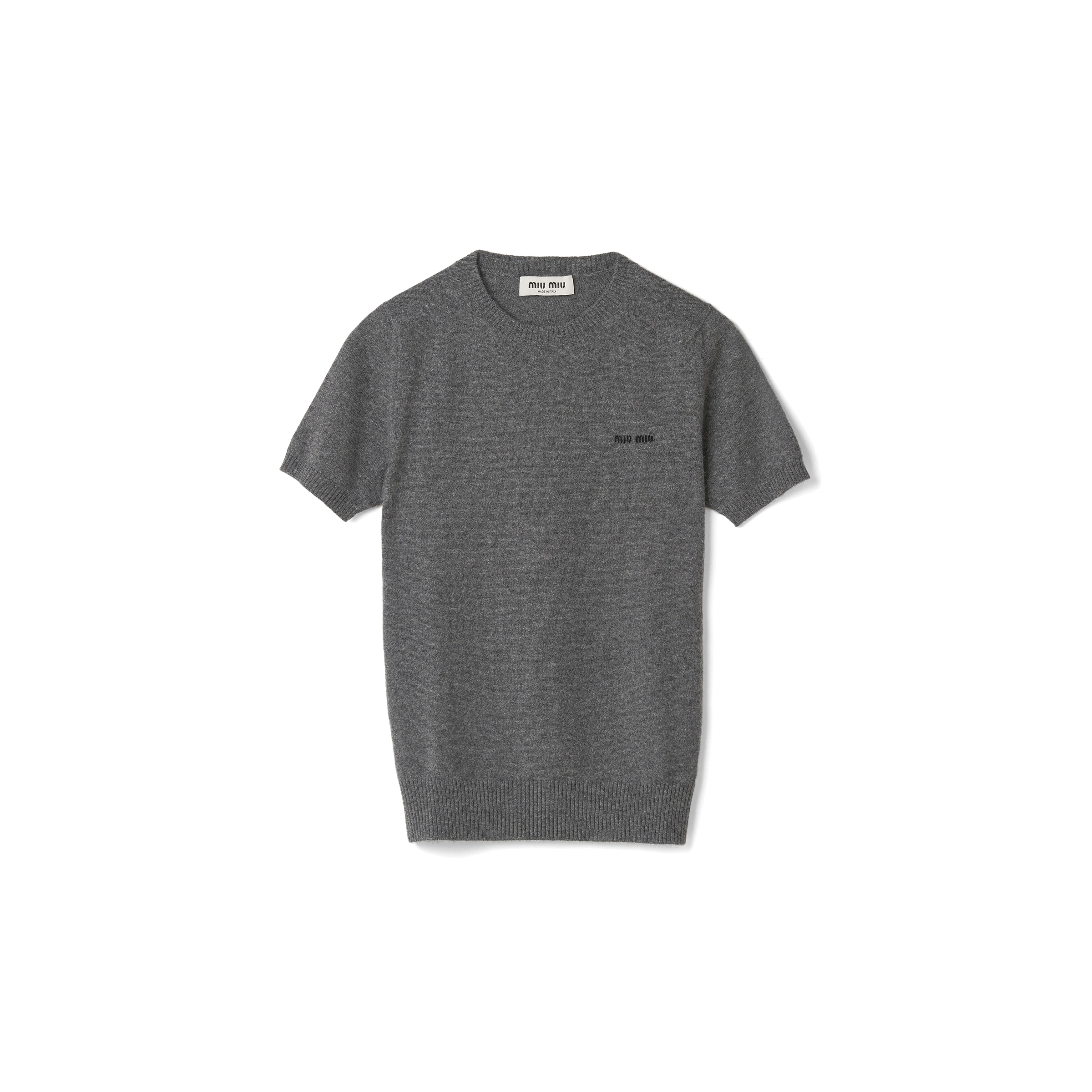 Miu Miu Pull En Cachemire, Femme, Gris Ardoise, Taille 38