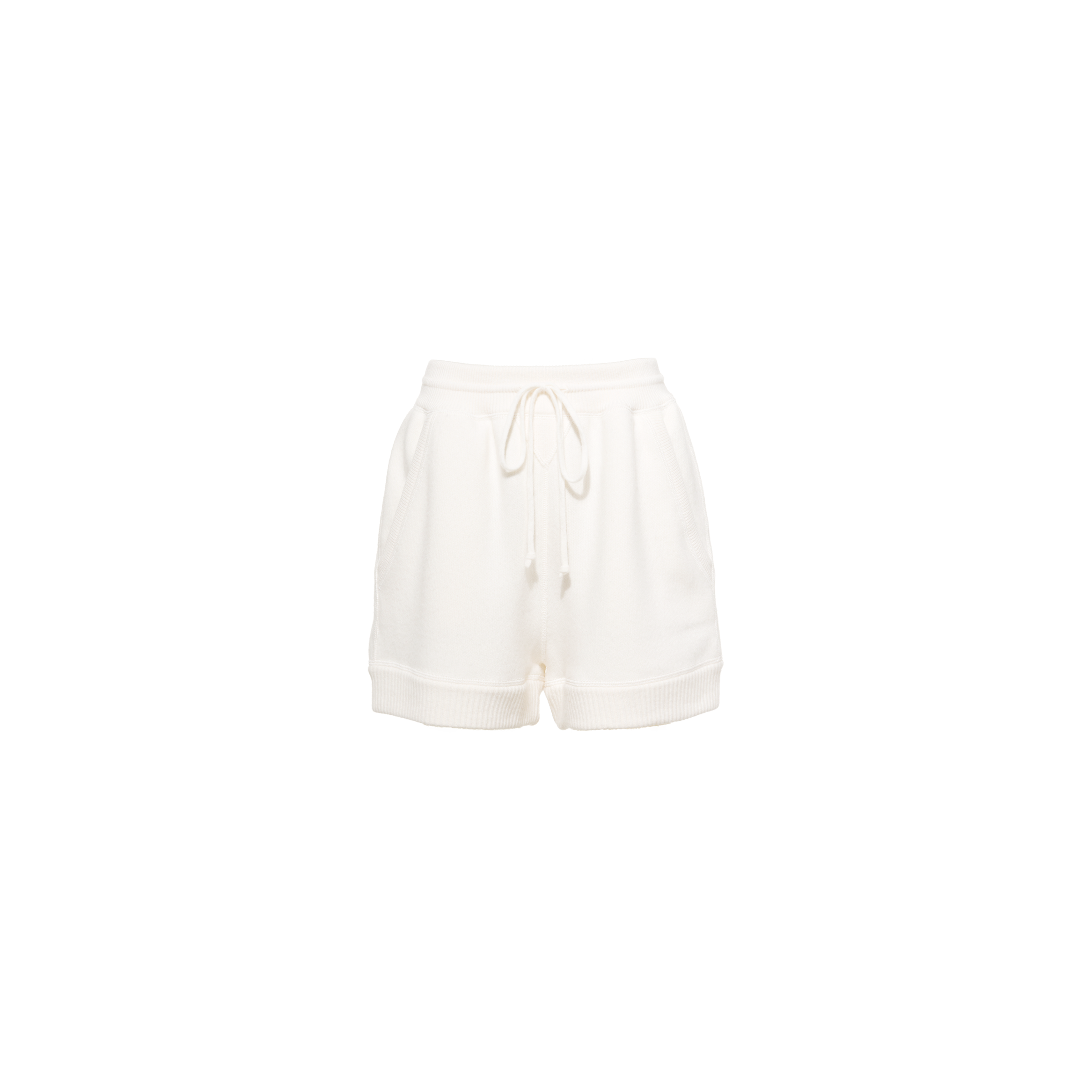 Shorts in lana cashmere Bianco | Miu Miu