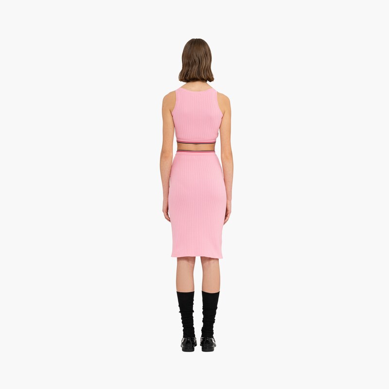 Pink Sleeveless Viscose Top Miu Miu