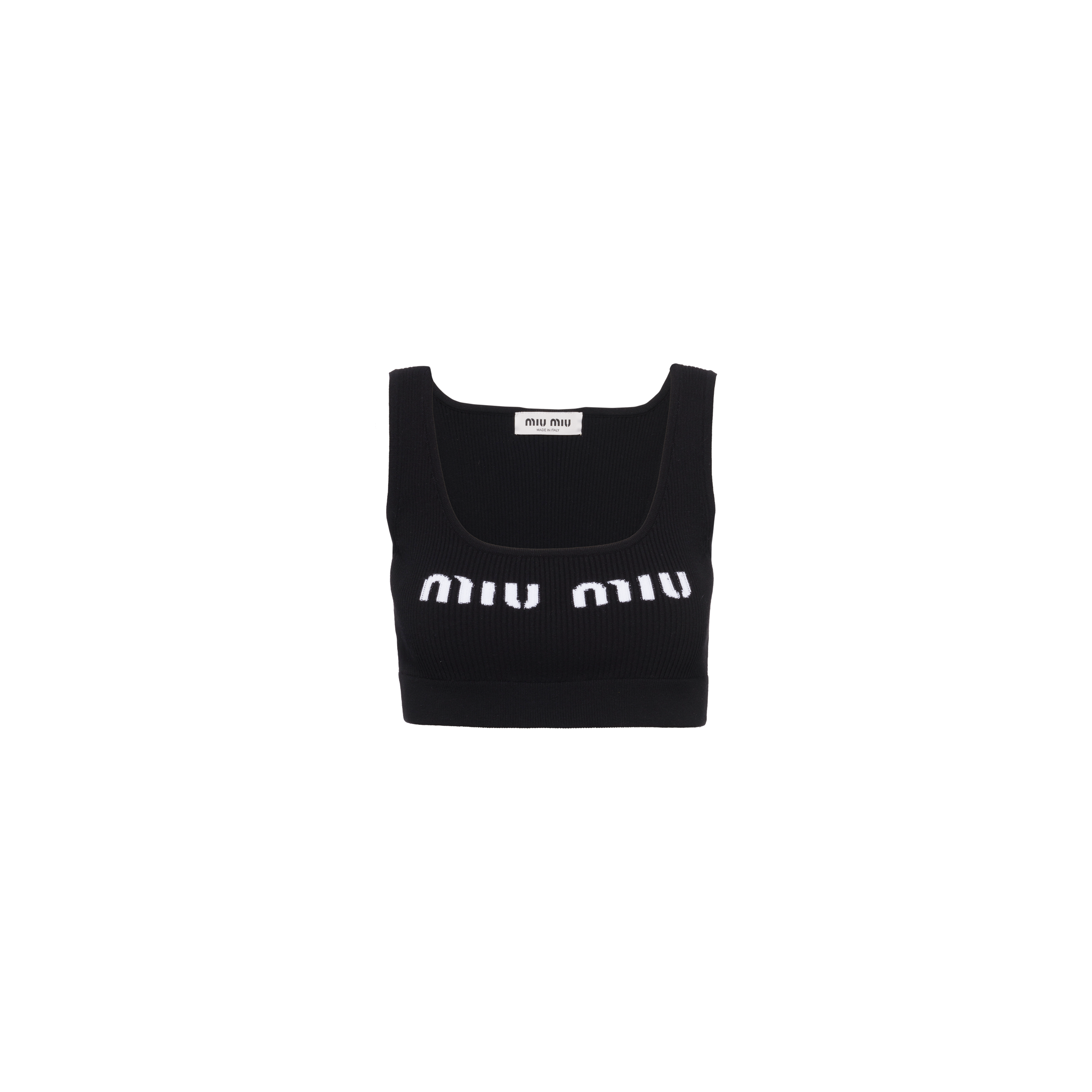 Black Viscose top | MIU MIU