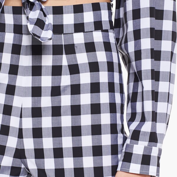 Pantaloni in vichy Nero | Miu Miu