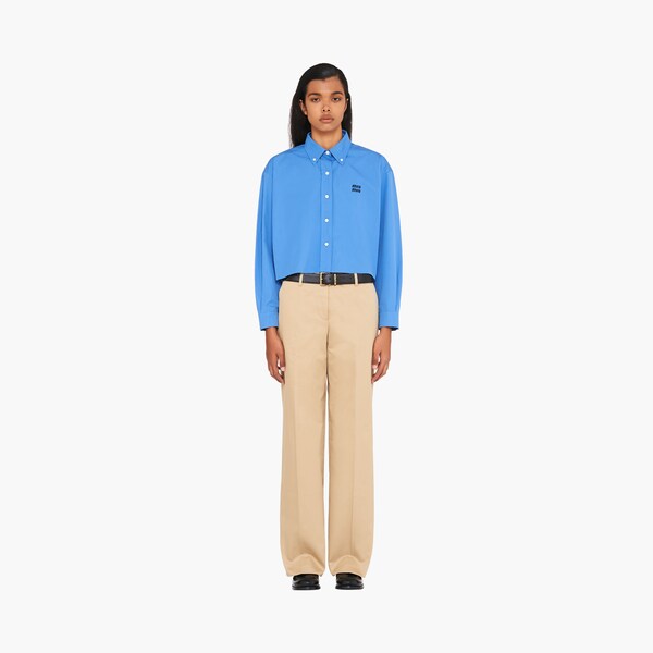 Pantalones tipo chinos Cuerda | Miu Miu