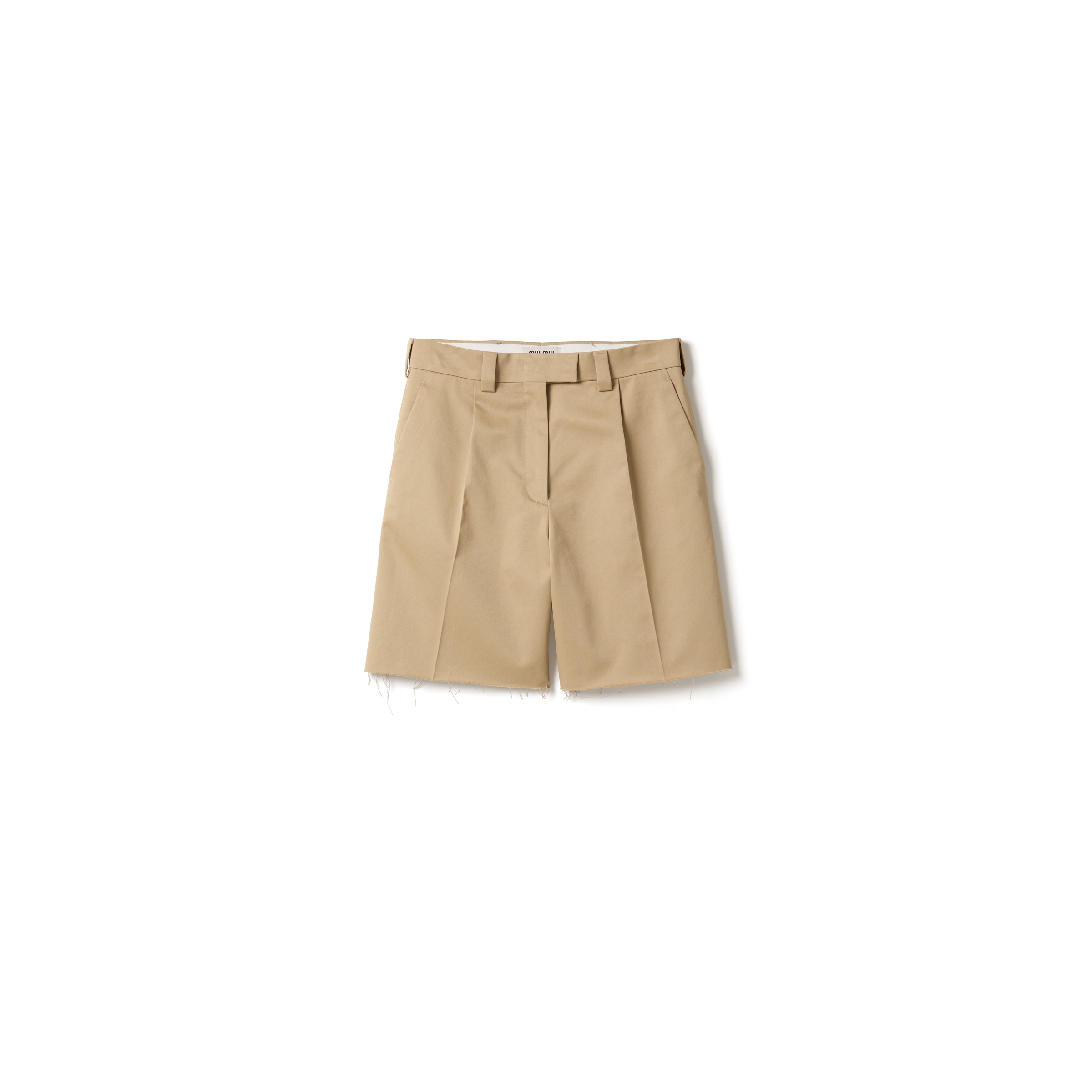 Miu Miu Bermudas Tipo Chino, Mujer, Cuerda, Talla 42