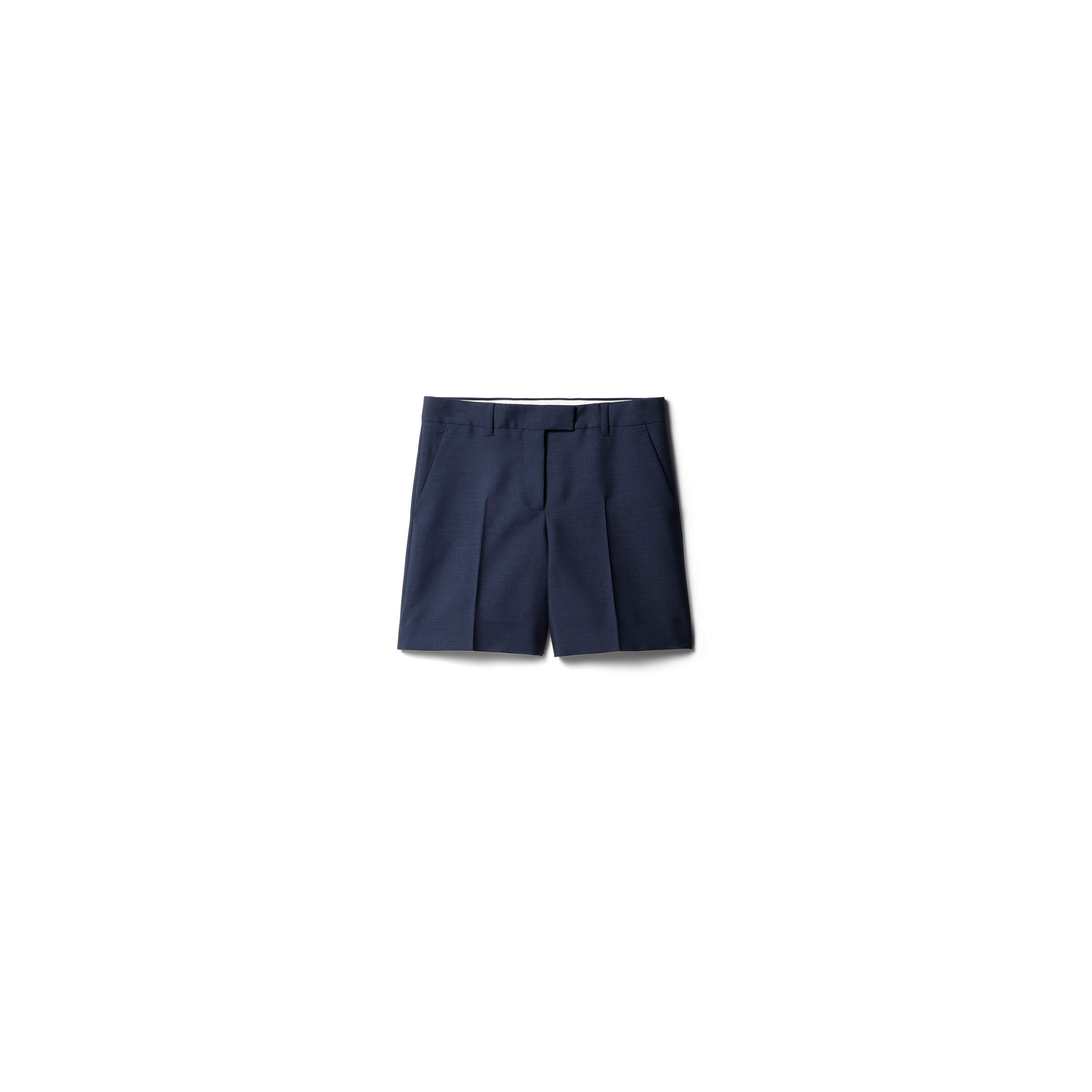 Miu Miu Bermudas De Kid Mohair, Mujer, Azul Marino, Talla 40