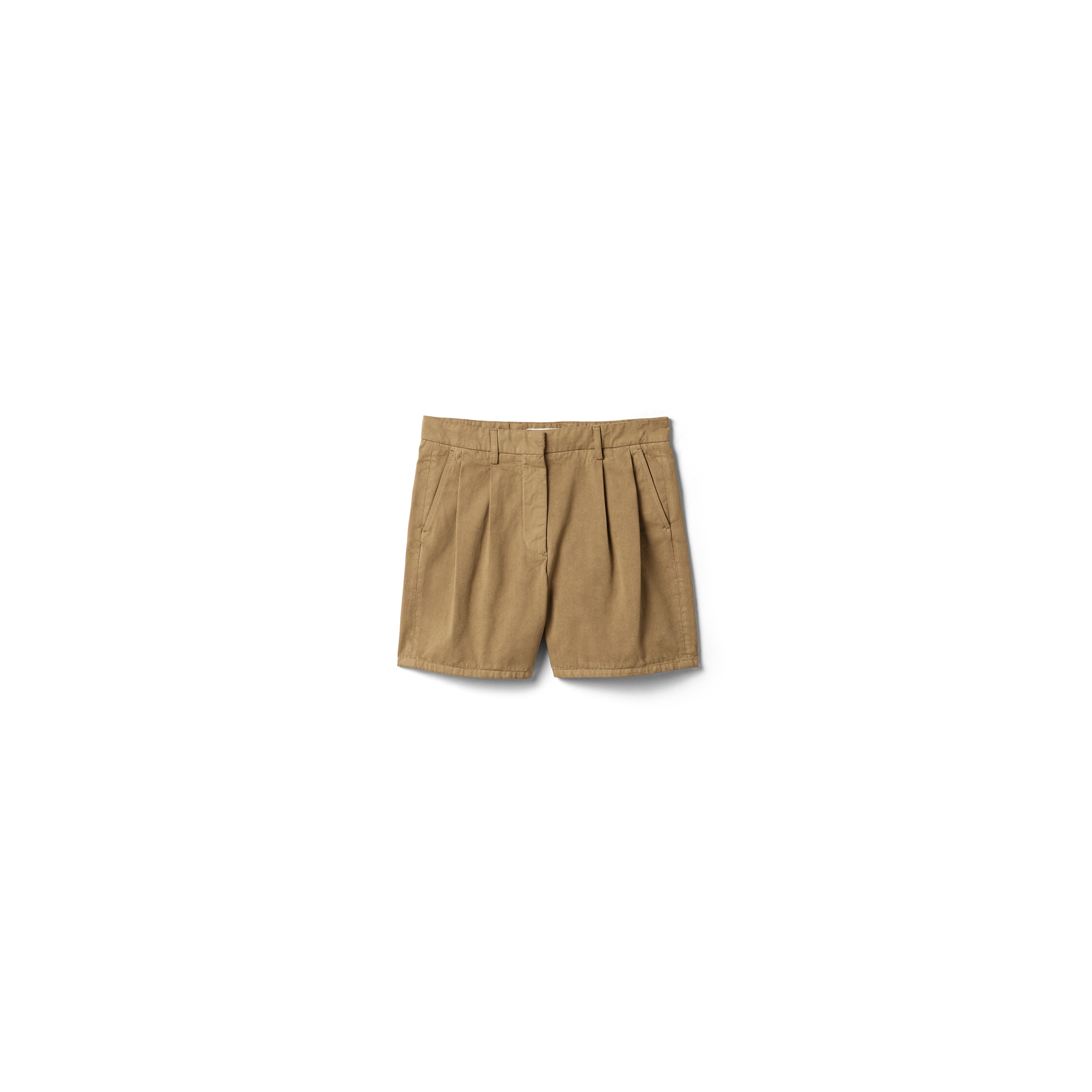 Miu Miu Bermudas De Gabardina Antigua, Mujer, Caqui, Talla 44