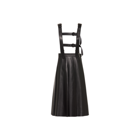 leather skirt overalls