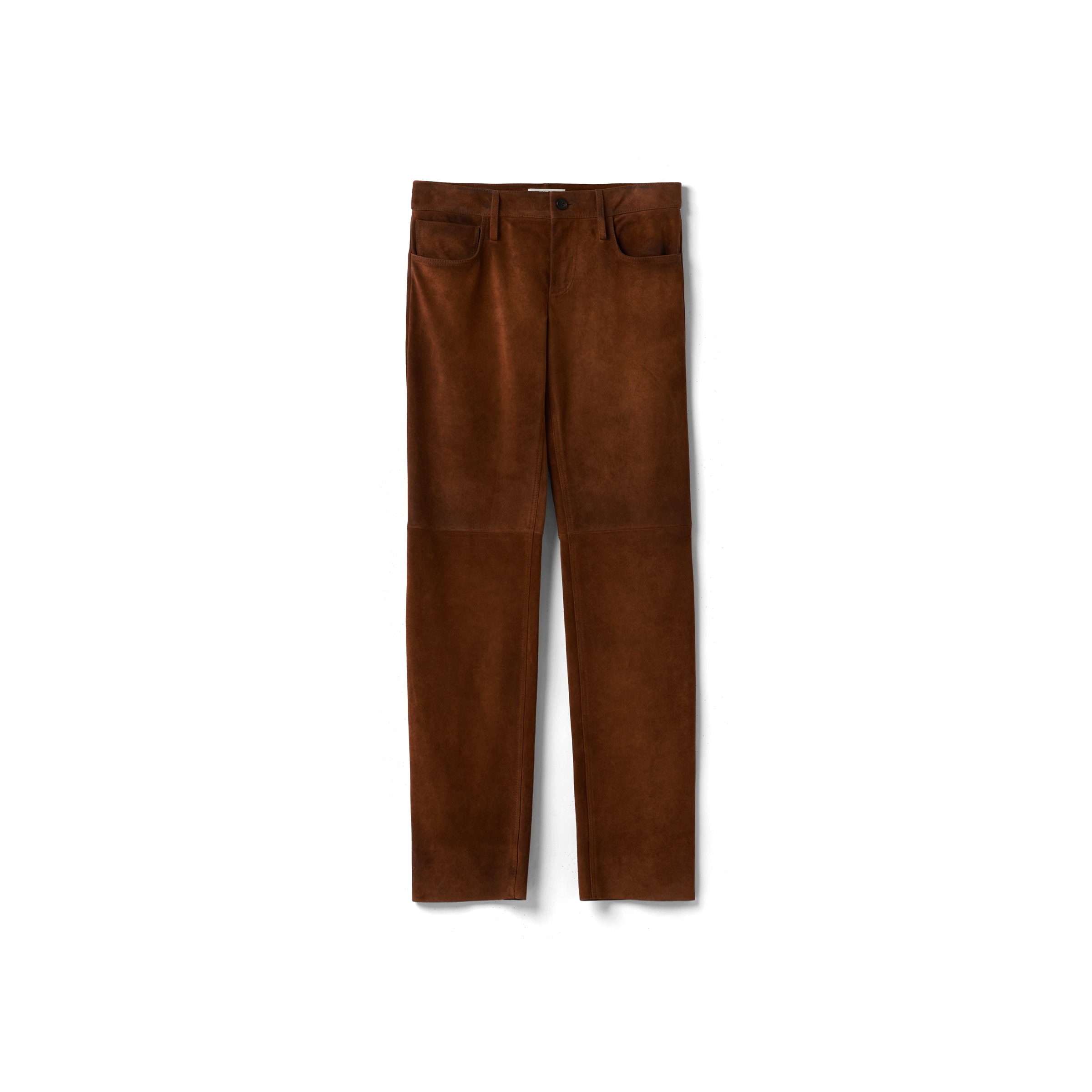 Miu Miu Pantalon En Suède, Femme, Cannelle, Taille 42