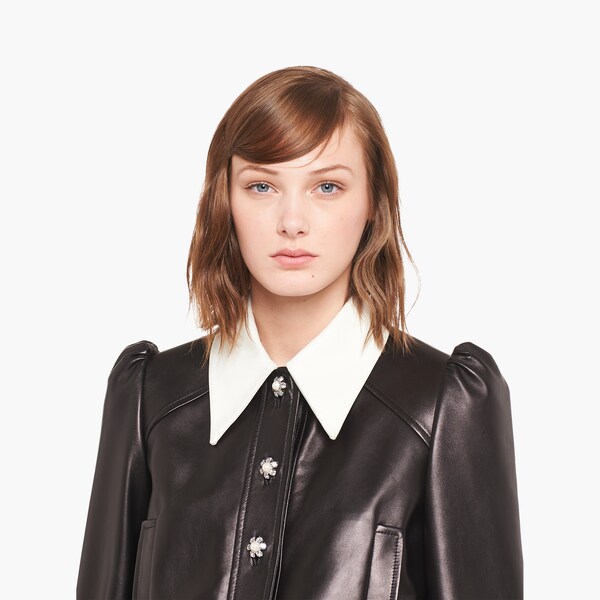 miu miu leather jacket