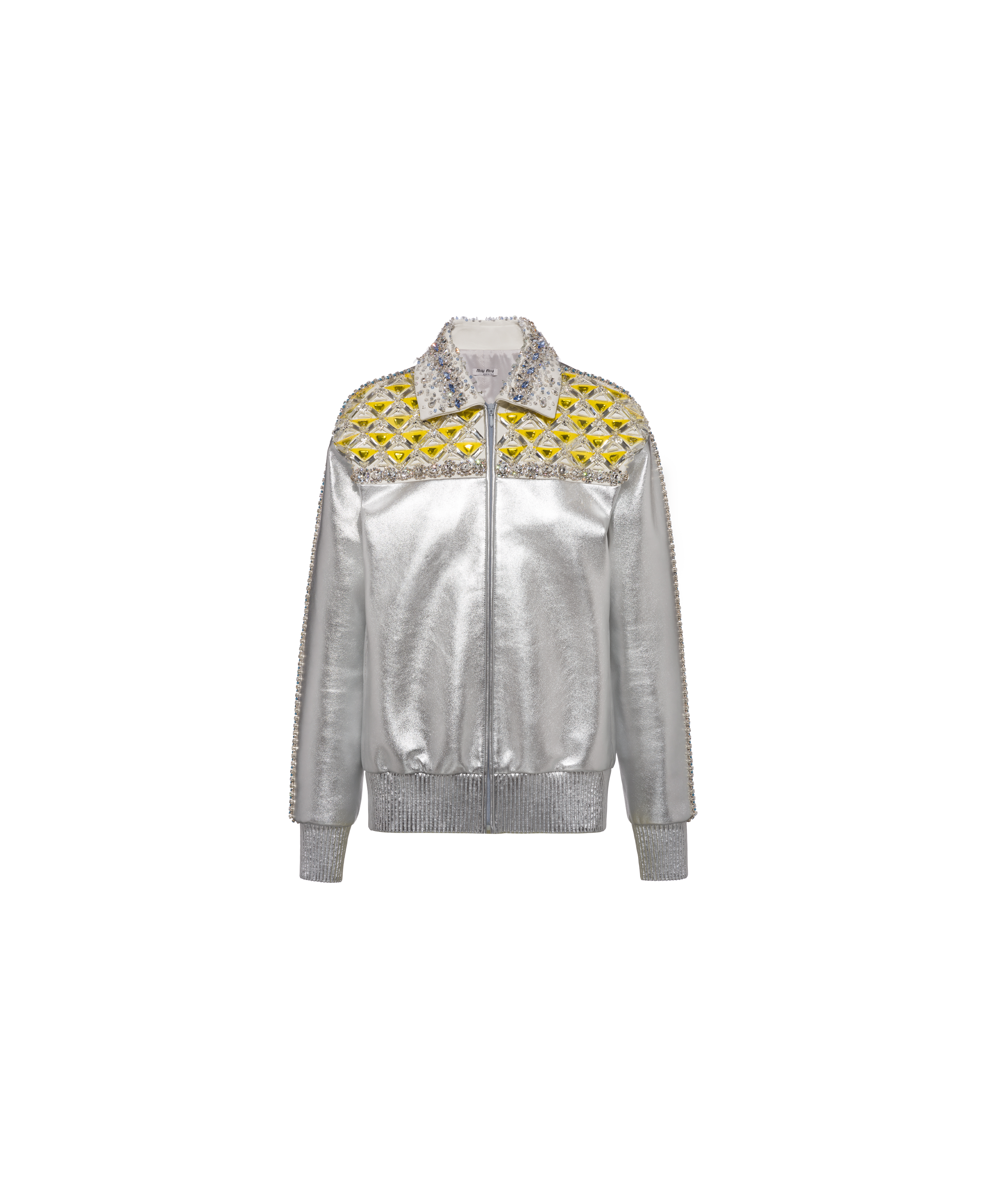 embroidered motorcycle jacket