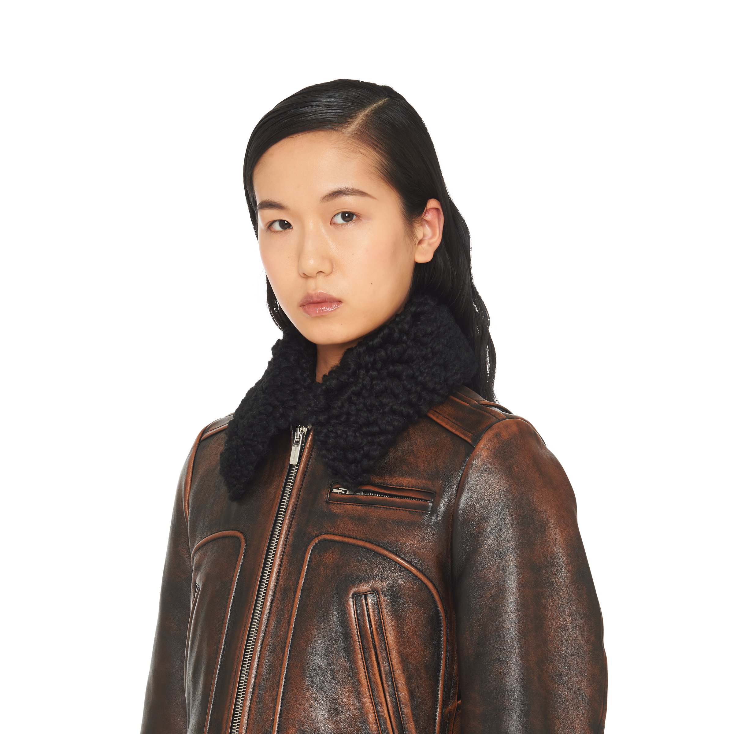 Miu miu leather jacket sale