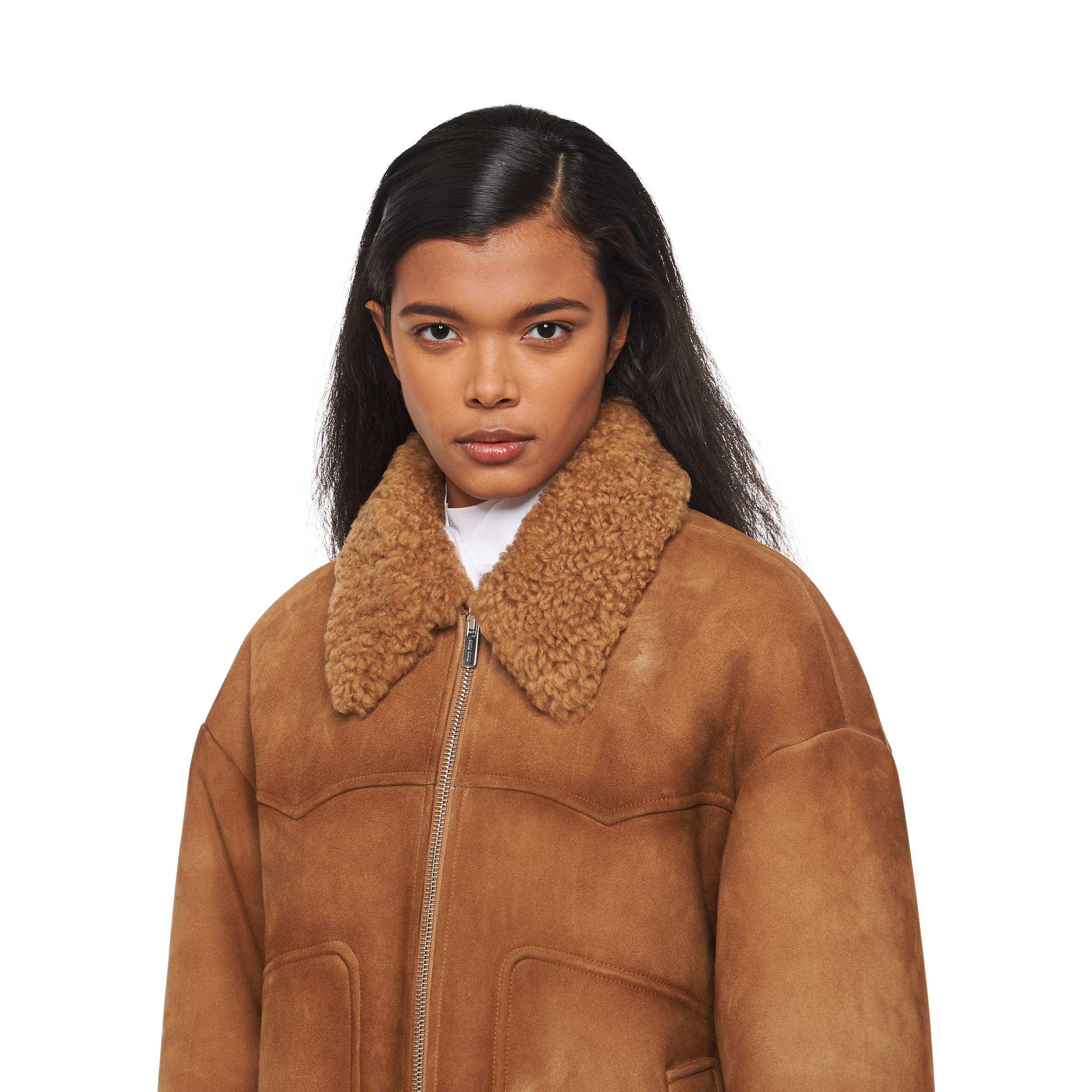 Miu miu online shearling coat