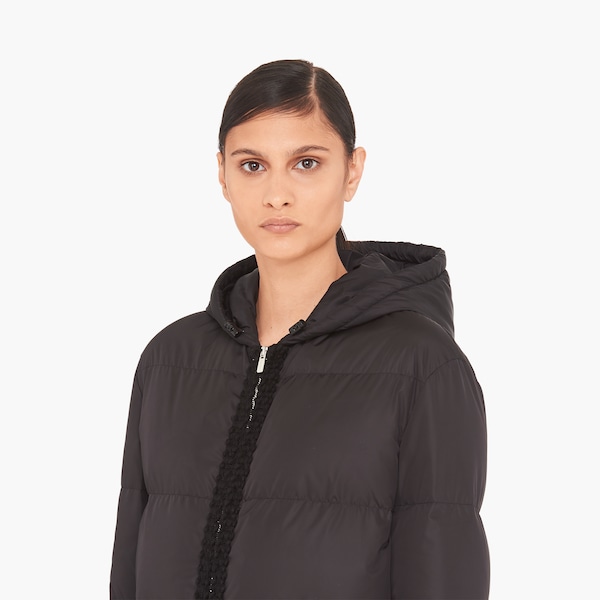 mid weight down nylon parka