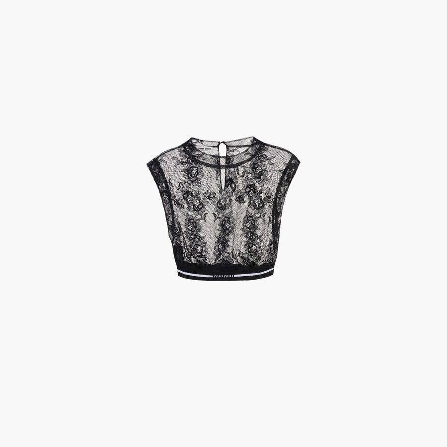 Miu Miu – Éclat Bordeaux Signature Knit Top