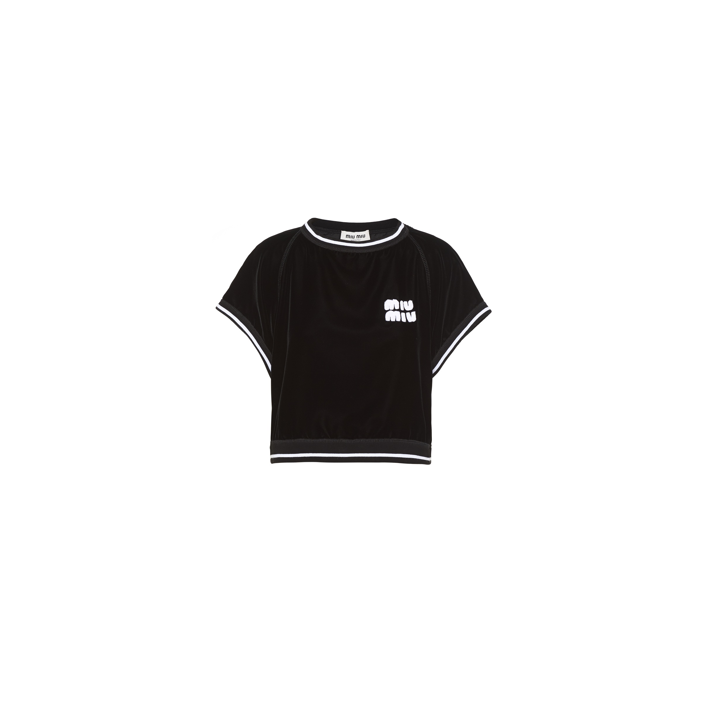 Velvet Top Black Miu Miu