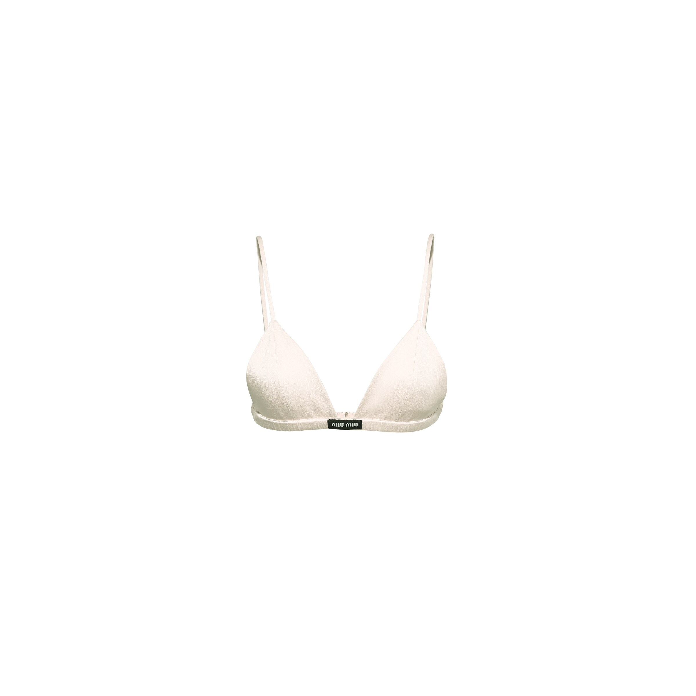 Miu Miu Reggiseno In Satin, Donna, Avorio, Taglia 3