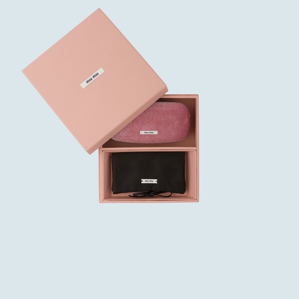 Miu Miu Charms Sunglasses Gray To Alabaster Gradient Miu Miu