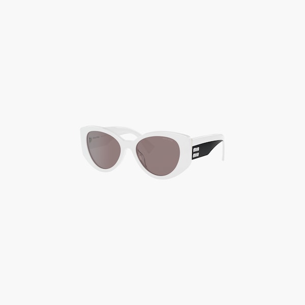 Miu miu white sunglasses clearance