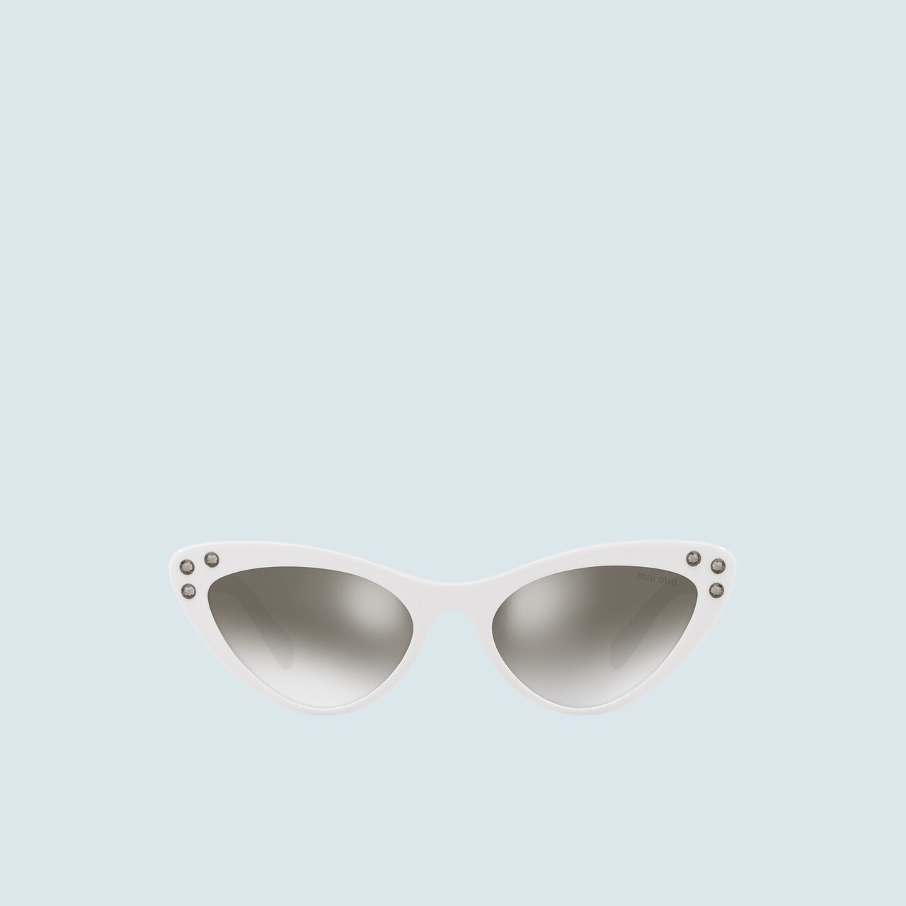 Miu Miu Logo Frames With Crystals Miu Miu Smu05t E4ao F05o0