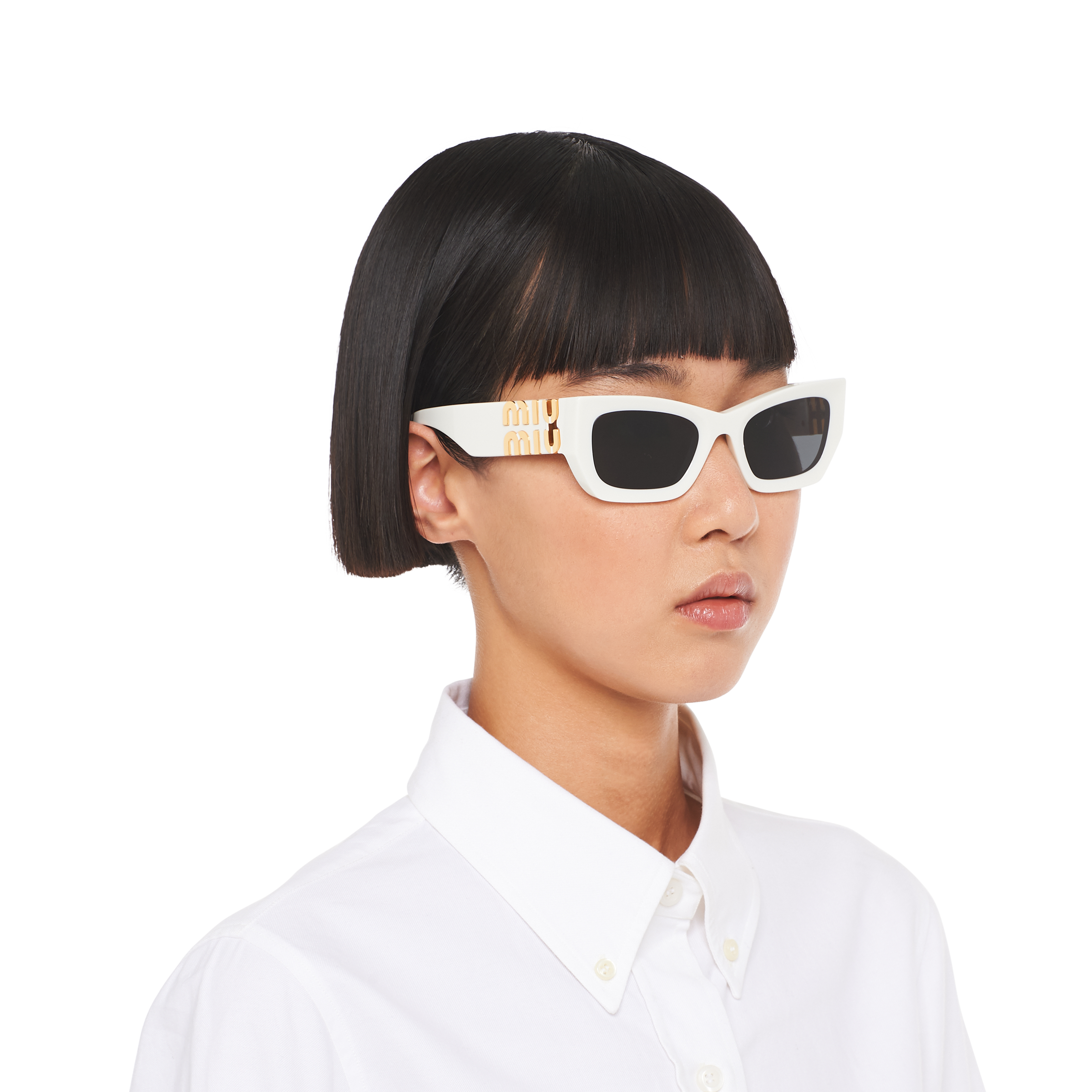 Miu miu mirrored top sunglasses