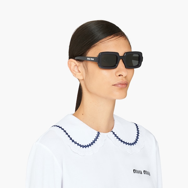 miu miu rectangular sunglasses